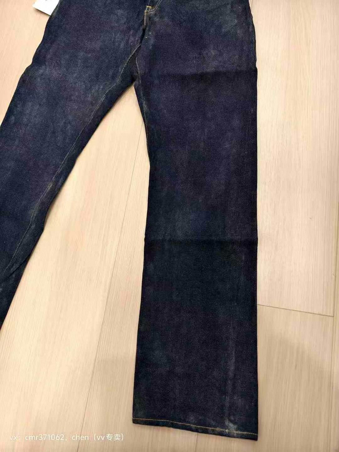 VISVIM RAW MUD OD Raw Denim — detail