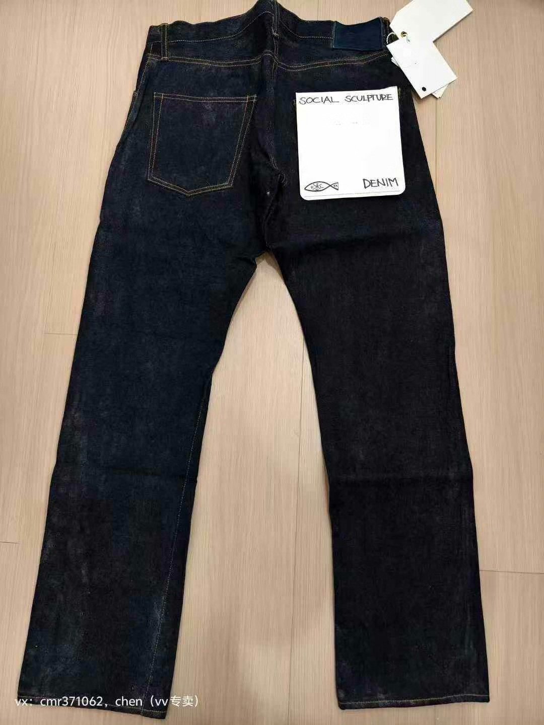 VISVIM RAW MUD OD Raw Denim — back