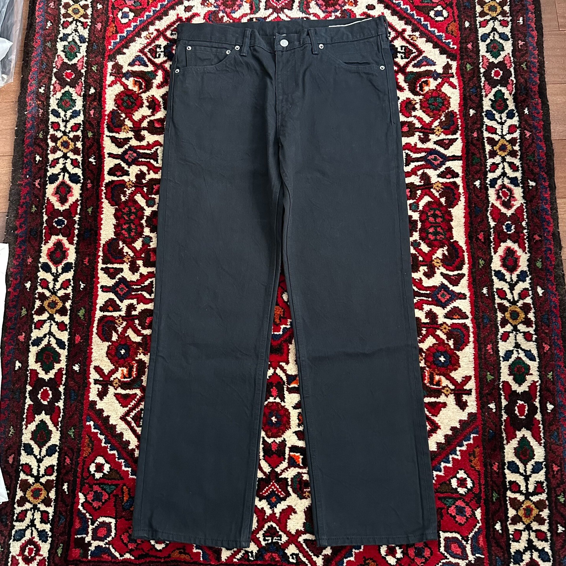 visvim 21AW CMYK Black Wide Jeans