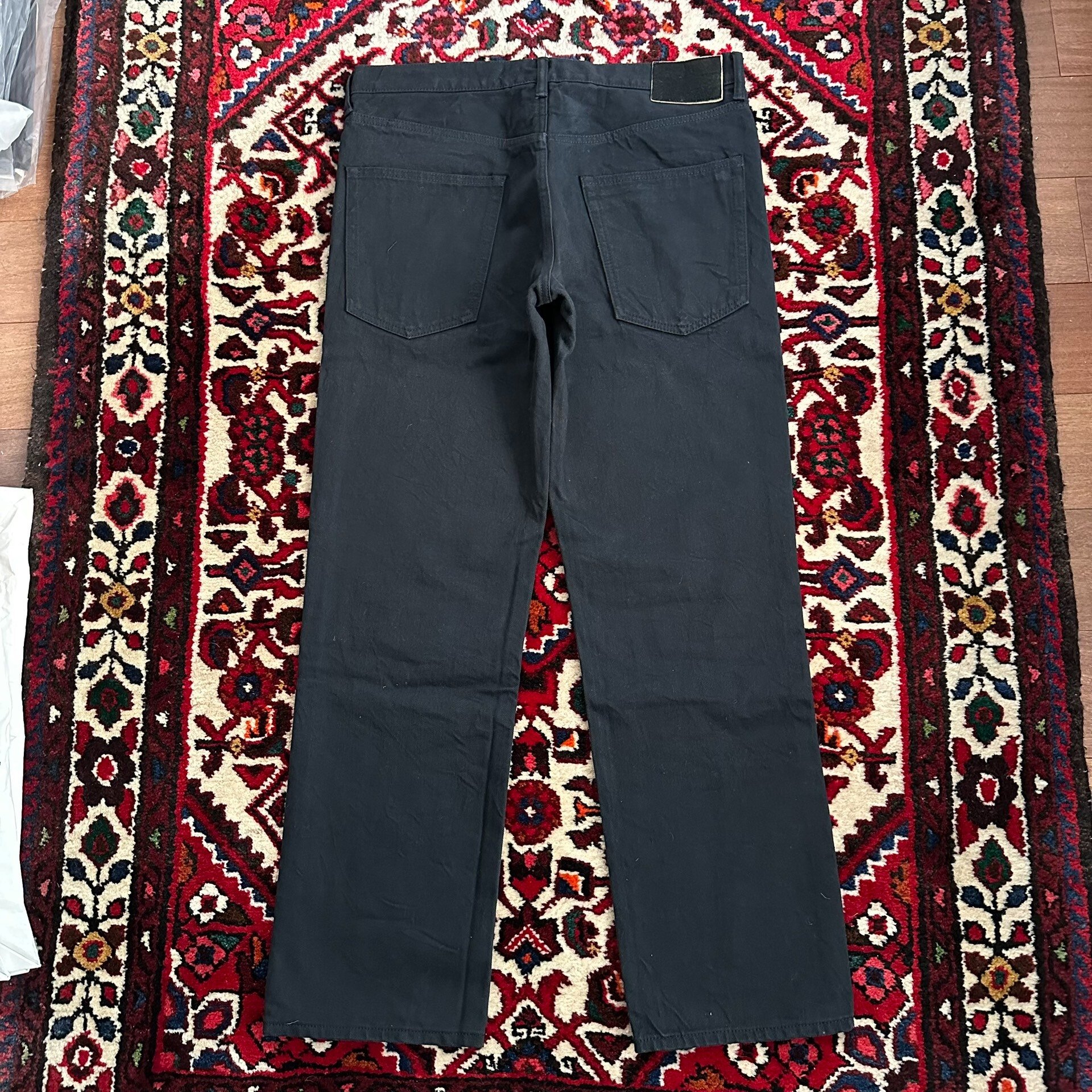 visvim 21AW CMYK Black Wide Jeans — front