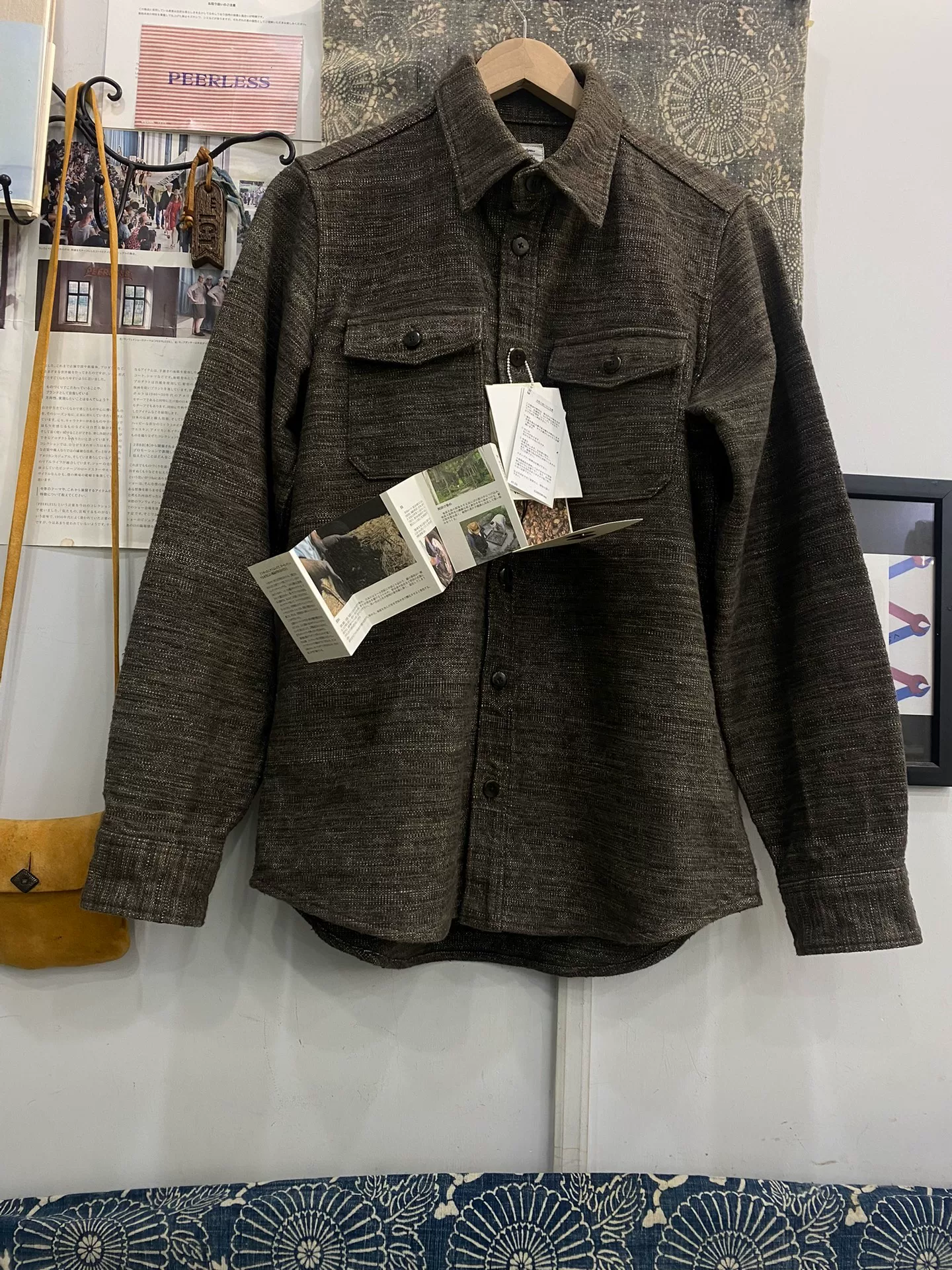 VISVIM 19AW BLACK ELK FLANNEL SHIRT