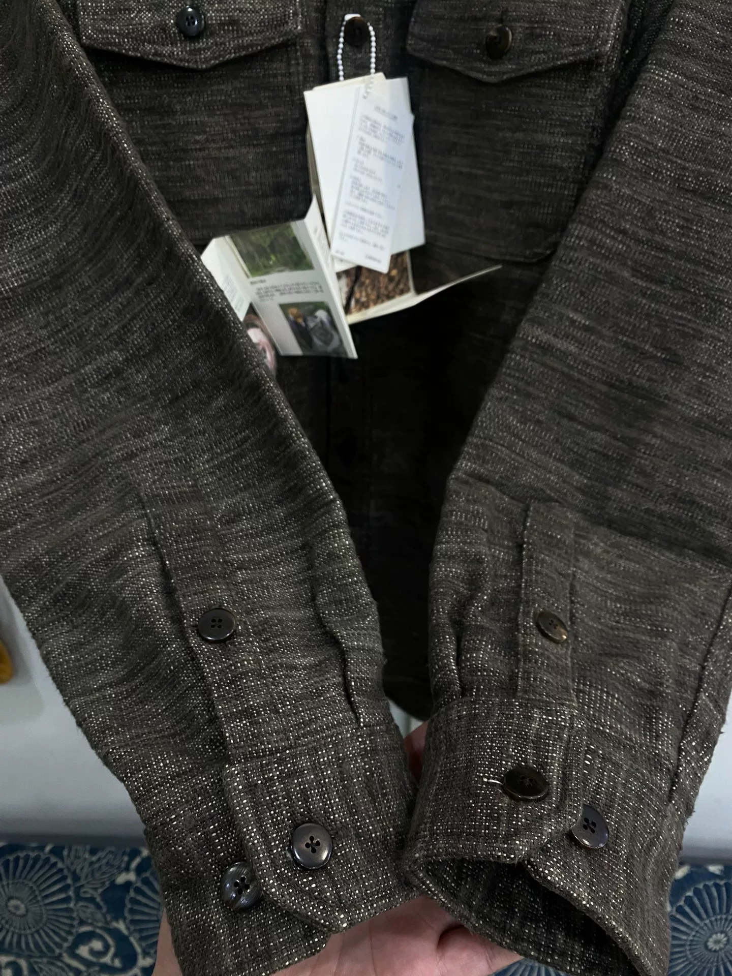 VISVIM 19AW BLACK ELK FLANNEL SHIRT — detail
