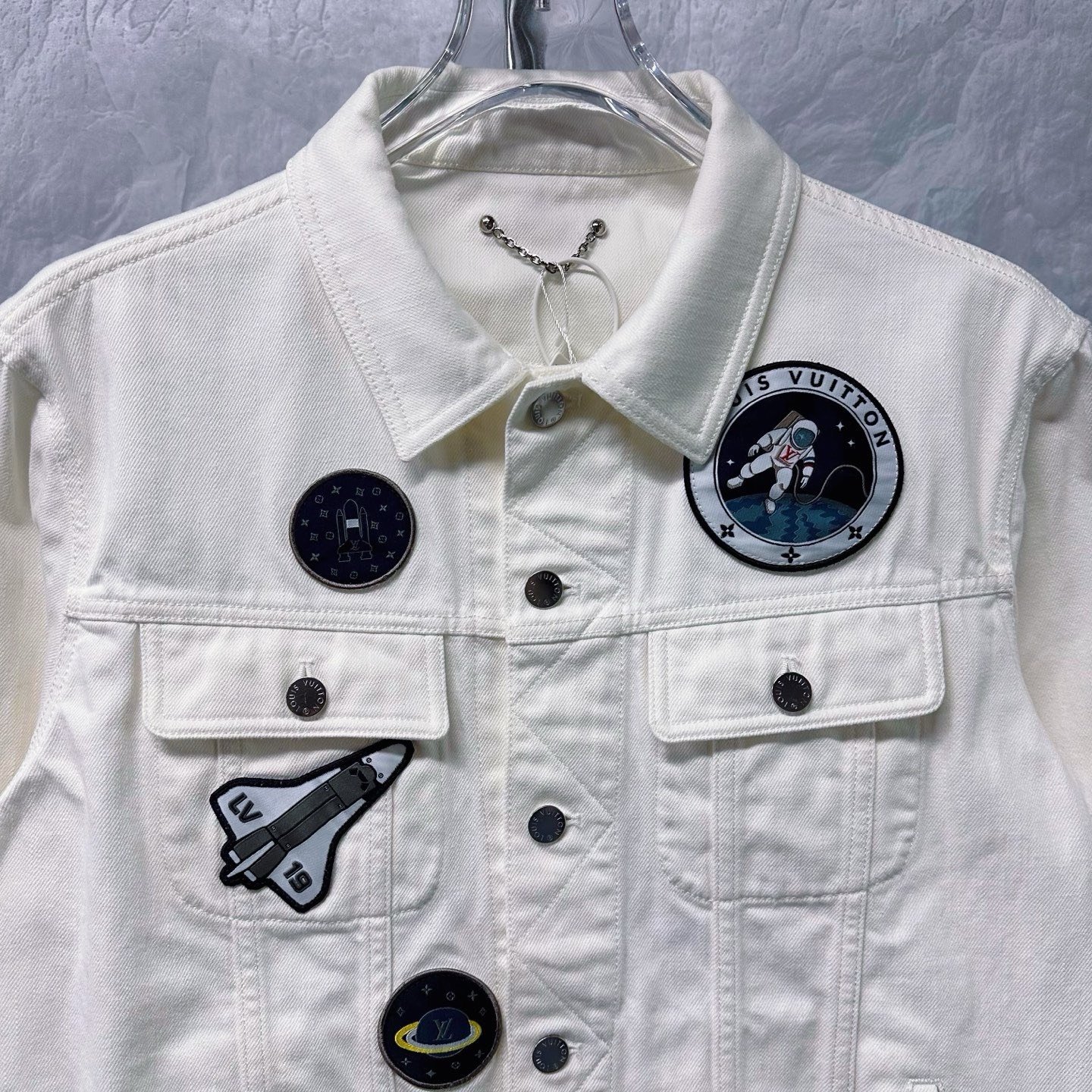 Louis Vuitton Astronaut Embroidery Denim Jacket — front