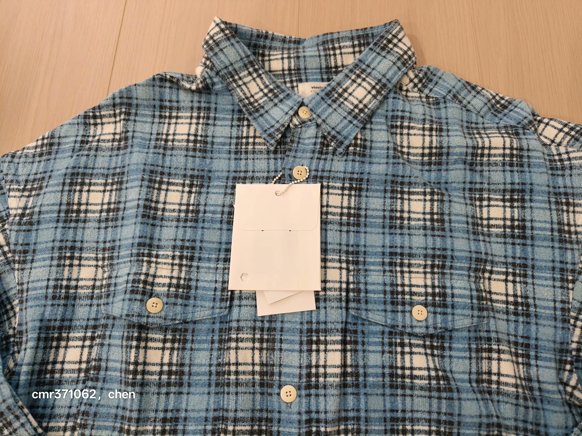 VISVIM 23AW PIONEER KHADI CHECK SHIRT — front