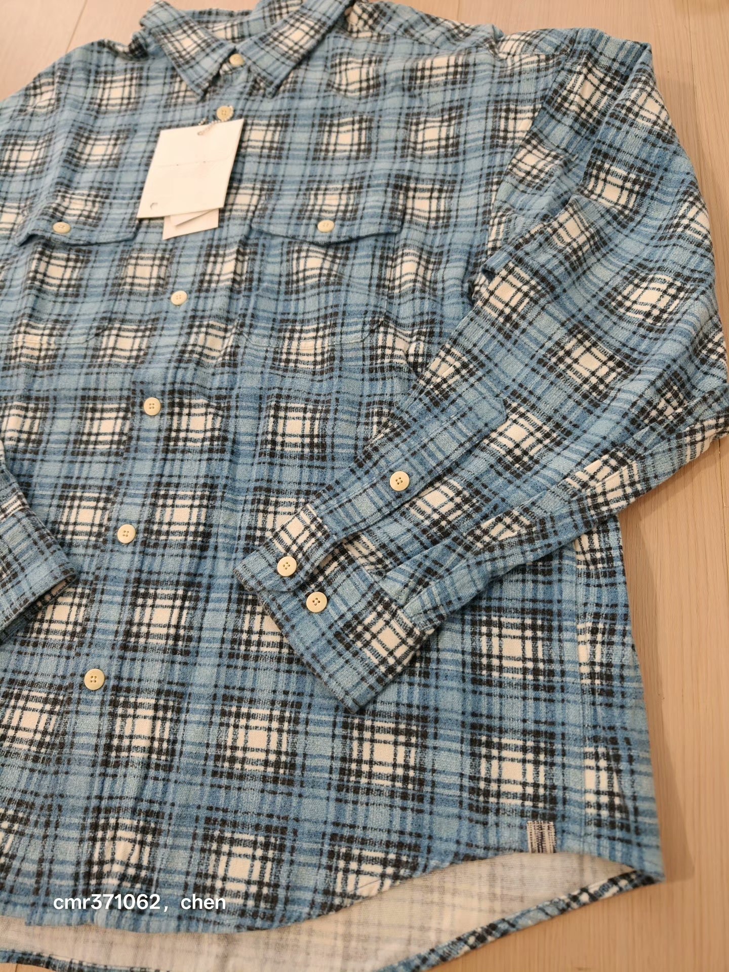 VISVIM 23AW PIONEER KHADI CHECK SHIRT — back