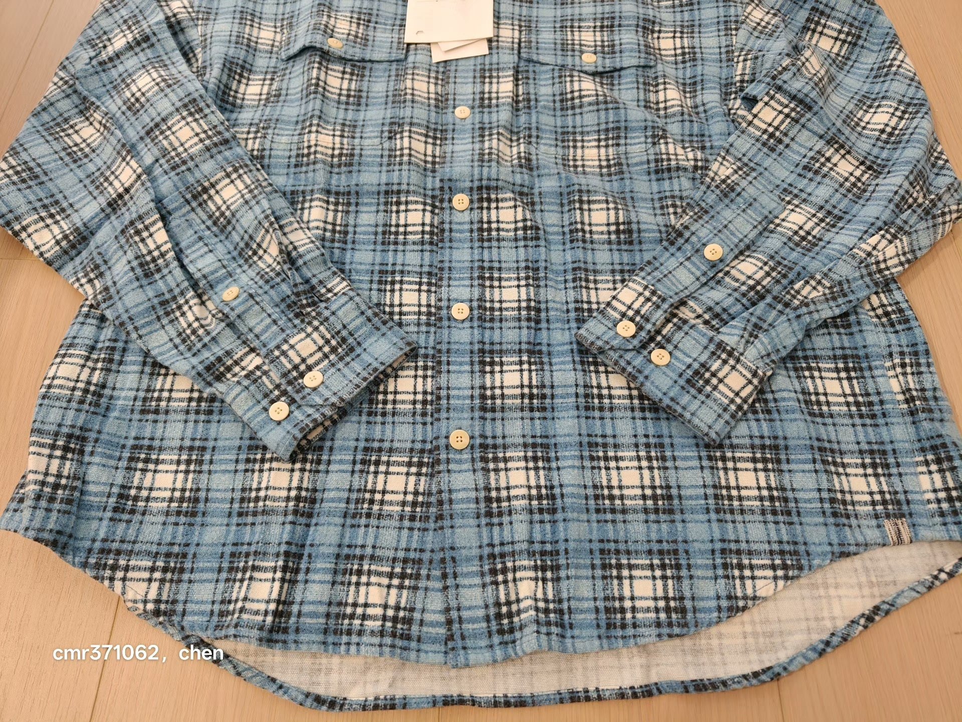 VISVIM 23AW PIONEER KHADI CHECK SHIRT — label
