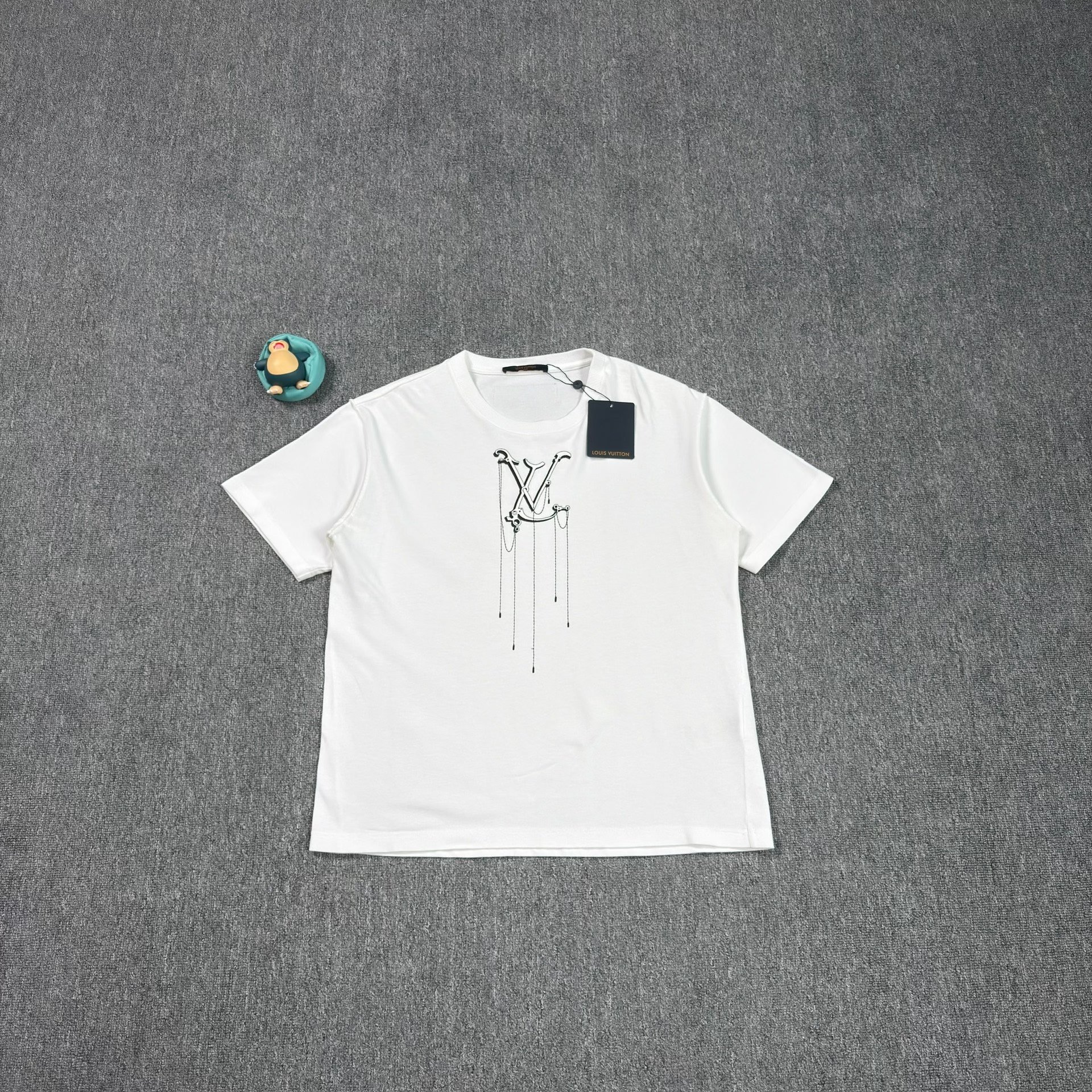Louis Vuitton White Logo Short-Sleeve Tee