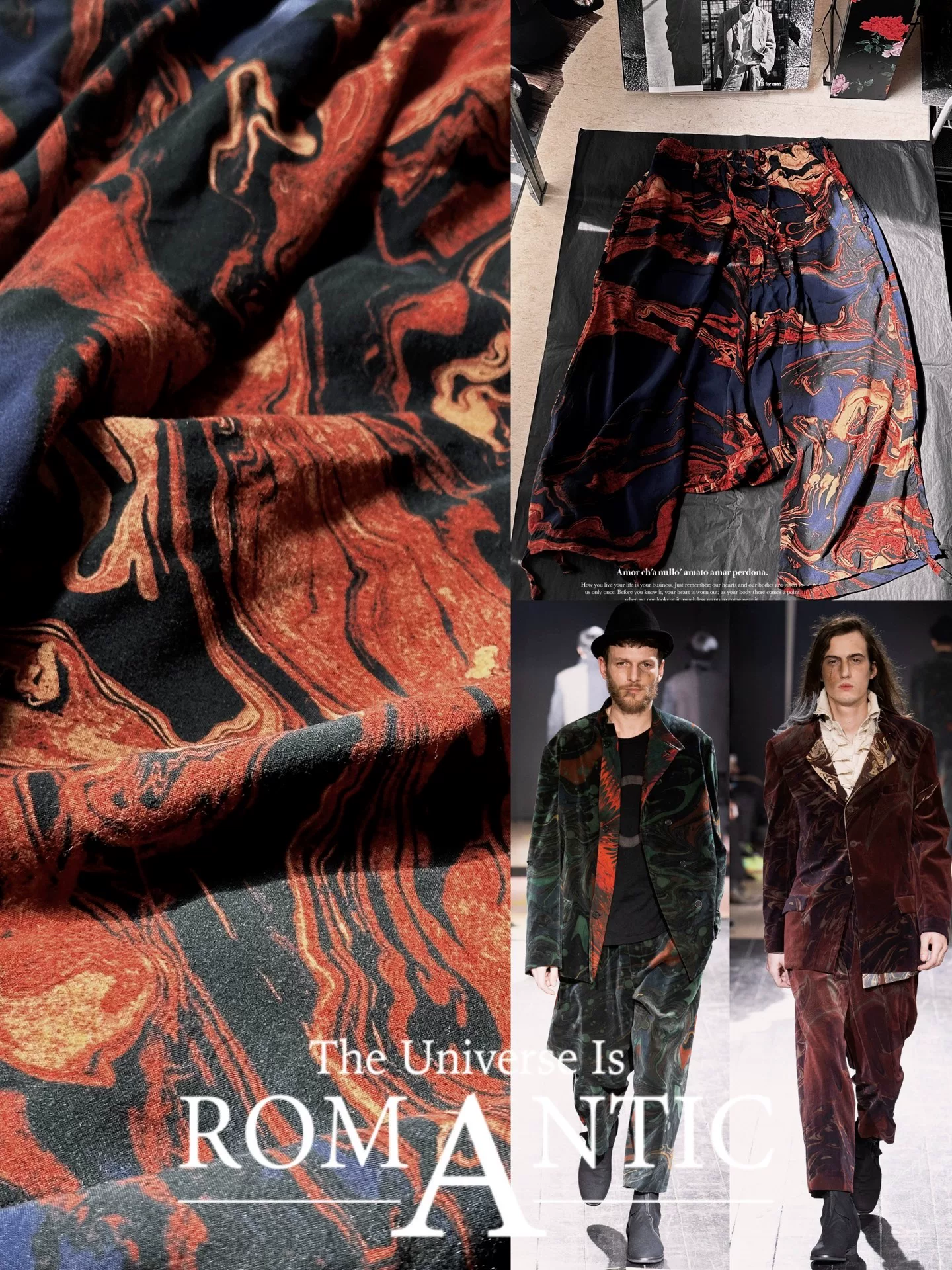 Yohji Yamamoto 15AW Paint Print Monk Pants