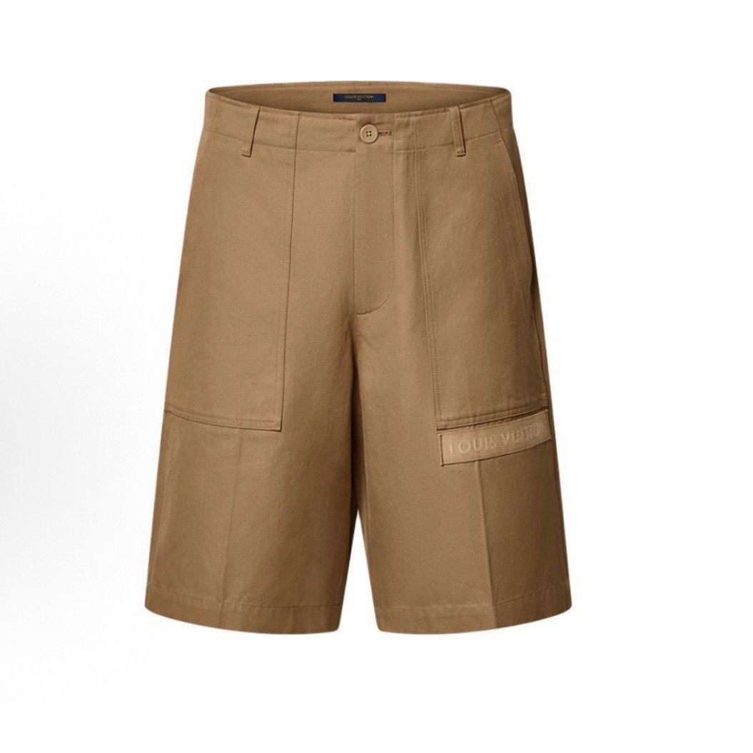 Louis Vuitton Loose Logo Button Casual Shorts