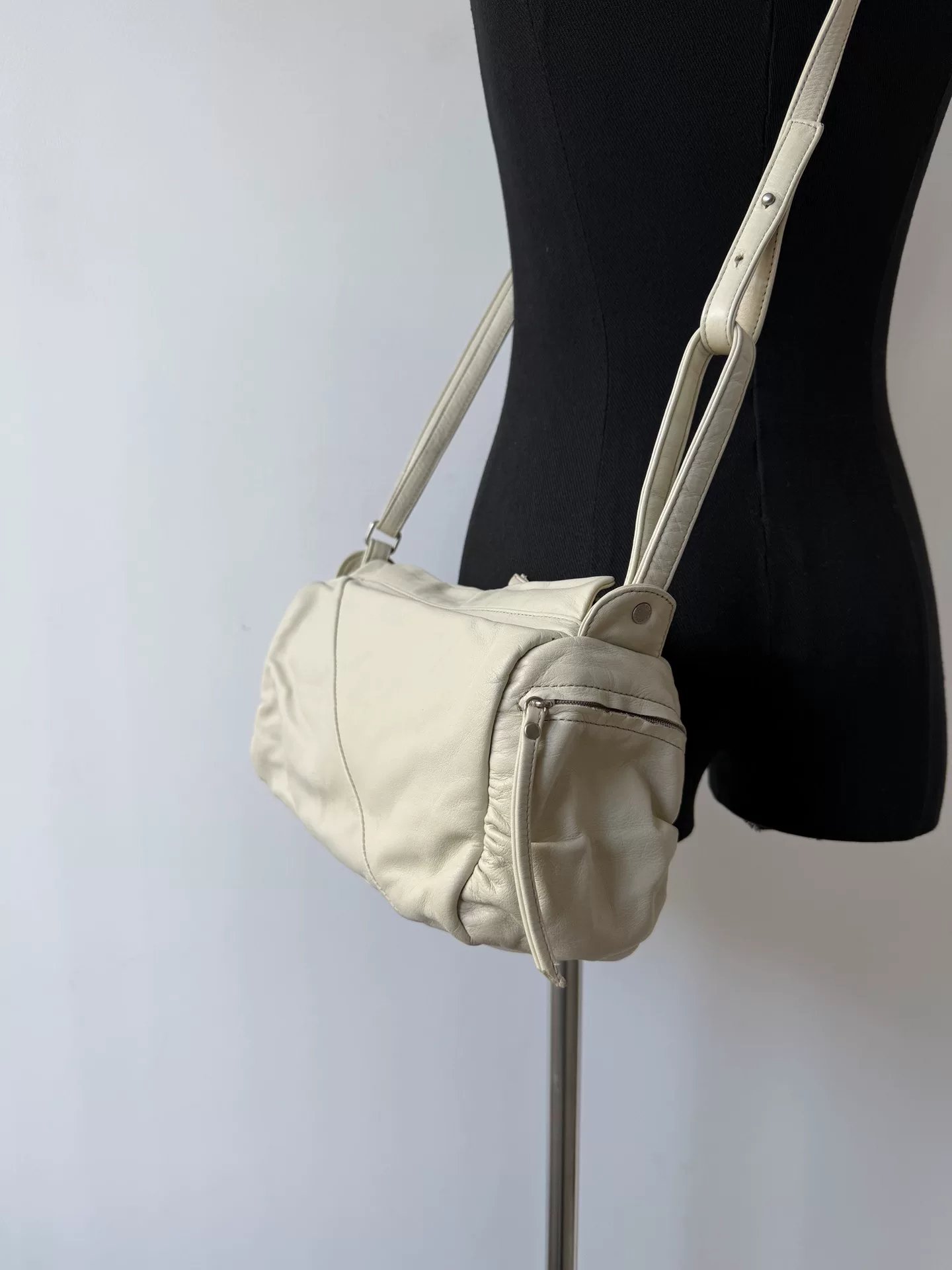 Yohji Yamamoto 2way Crossbody Bag — detail