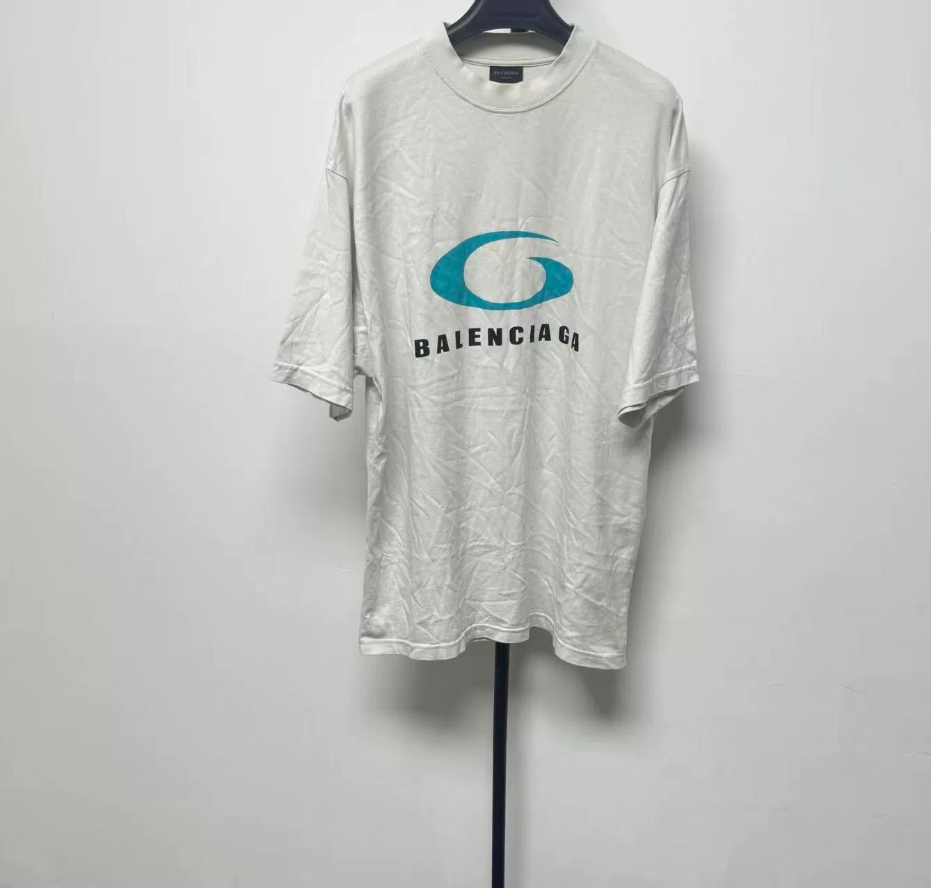 Balenciaga Logo Print Round-Neck T-Shirt