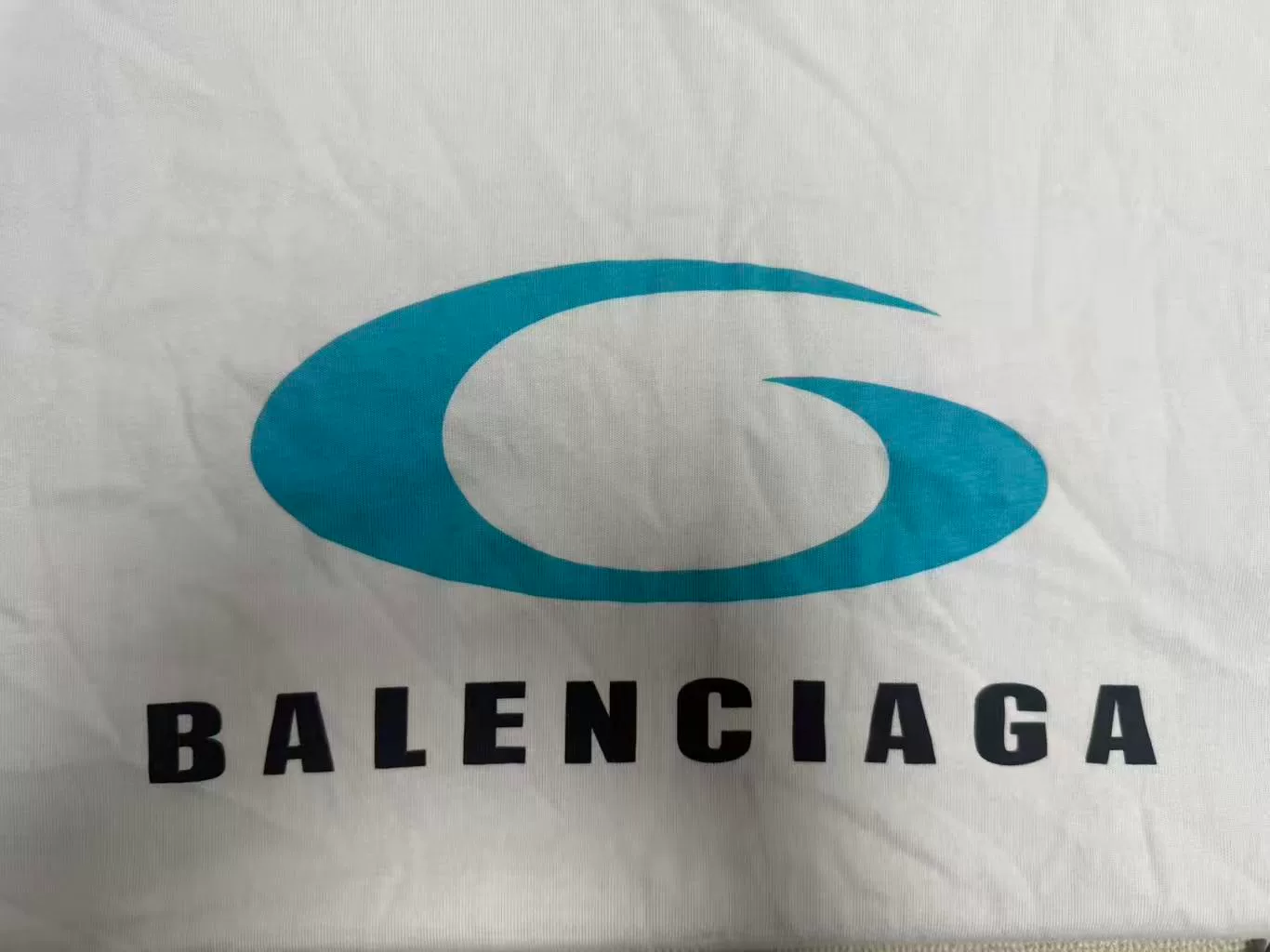 Balenciaga Logo Print Round-Neck T-Shirt — detail