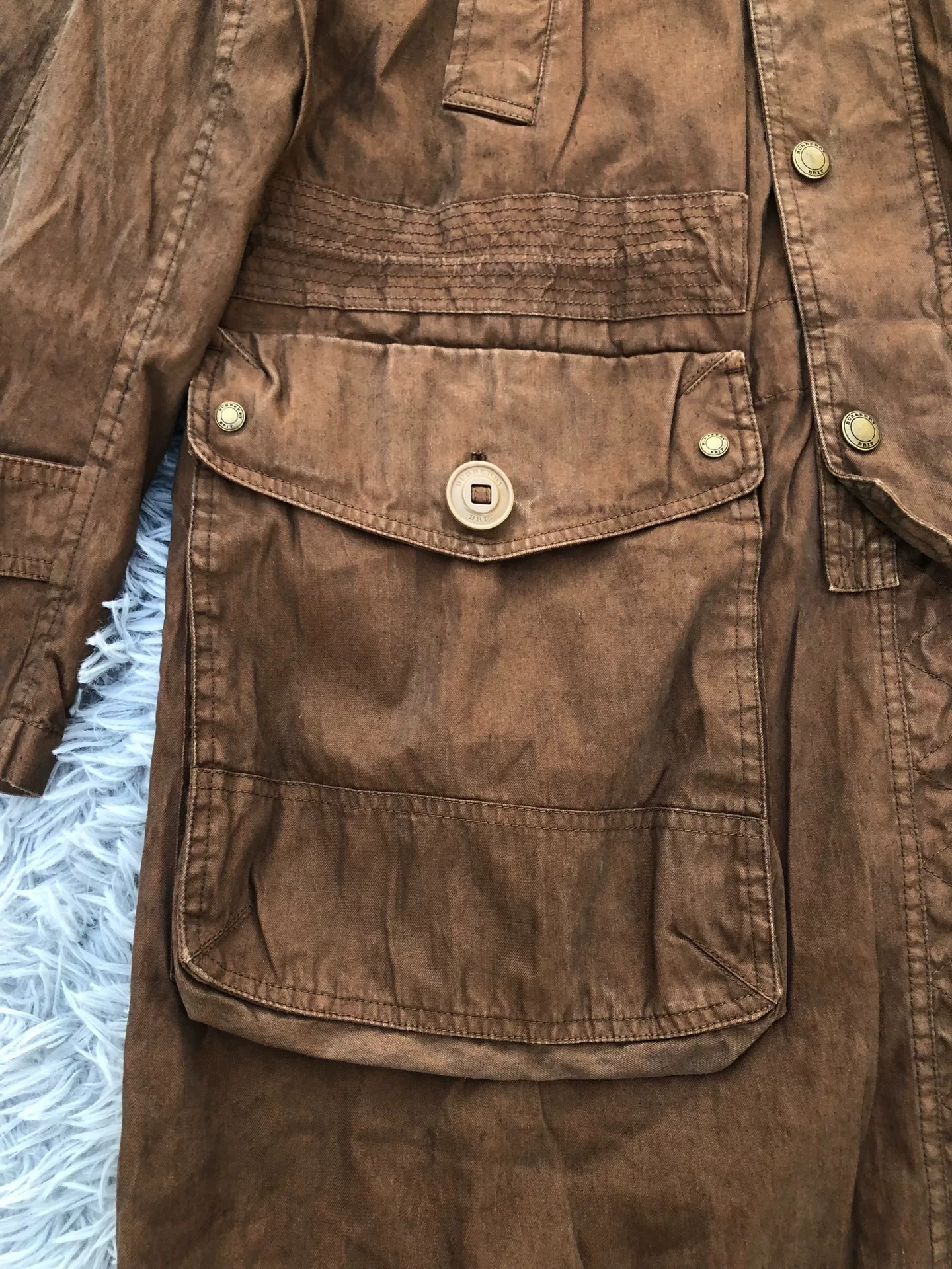 Burberry Brit Brown Field Jacket — front