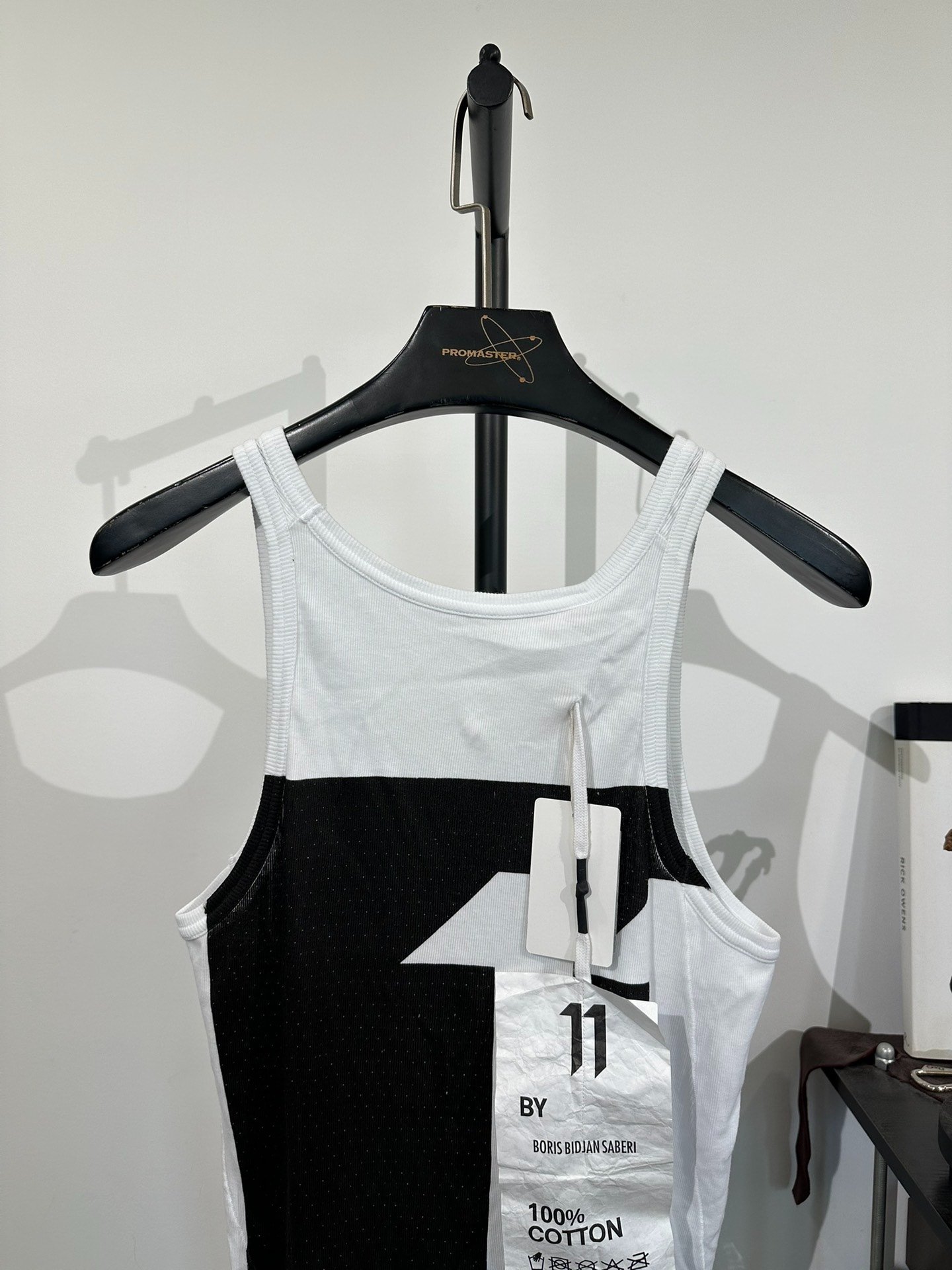 11 by Boris Bidjan Saberi Star Print Tank — label