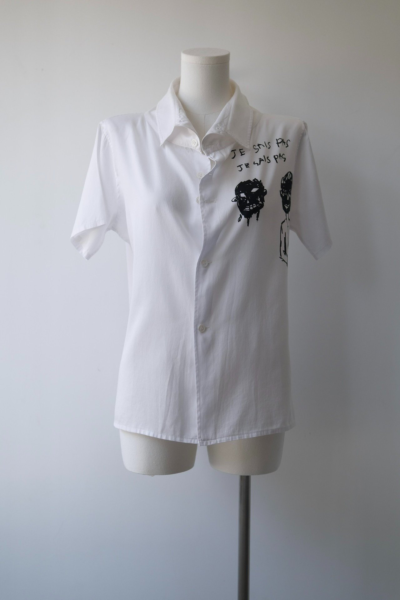 Yohji Yamamoto French Graffiti Cotton Shirt