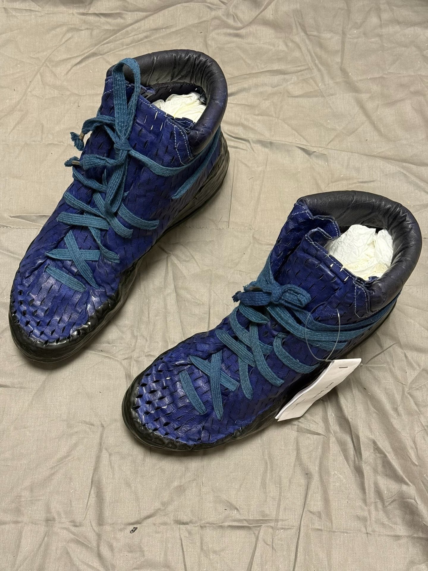 Carol Christian Poell Laser-Cut High-Top Sneakers — back