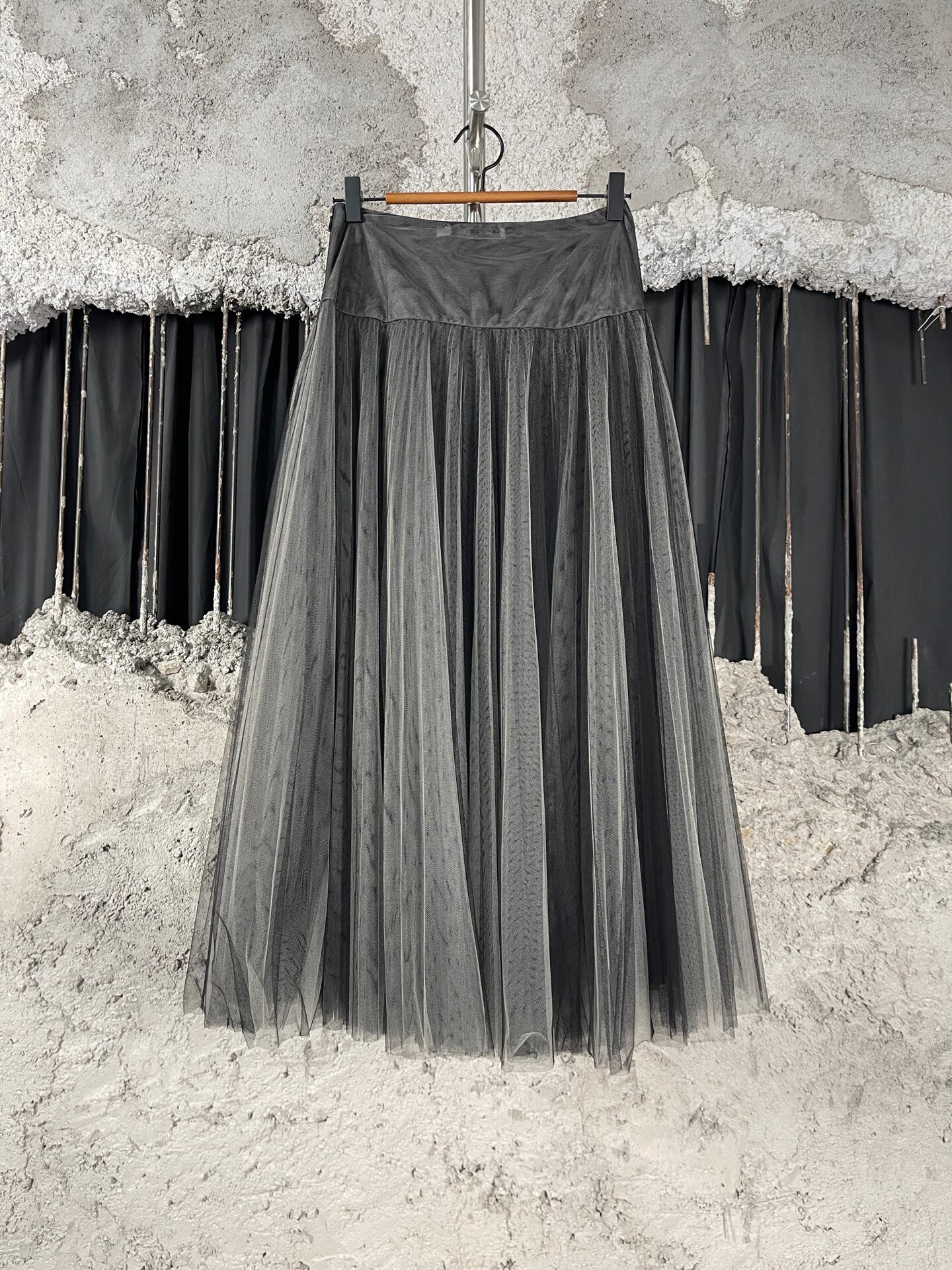 Dior Tulle Long Skirt — front
