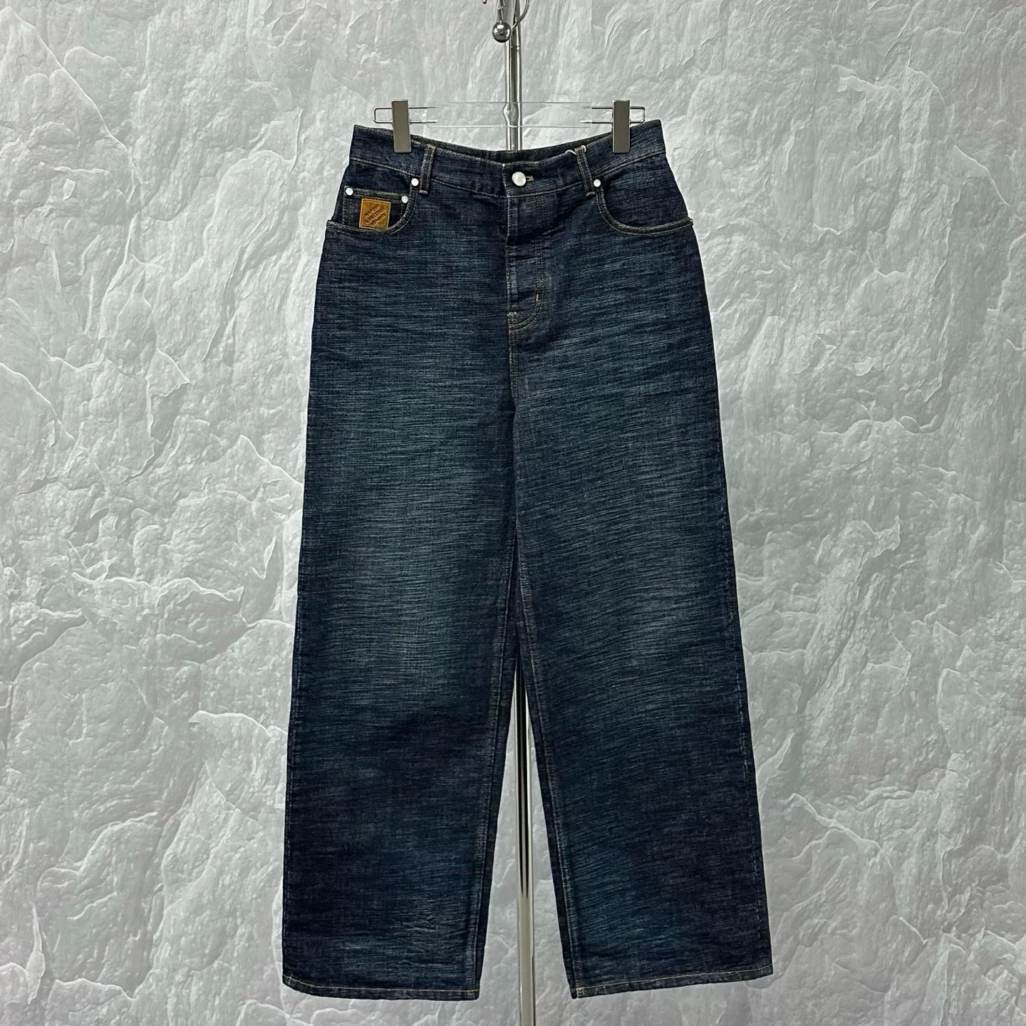 Louis Vuitton Nigo FW25 Washed Wide-Leg Denim Pants