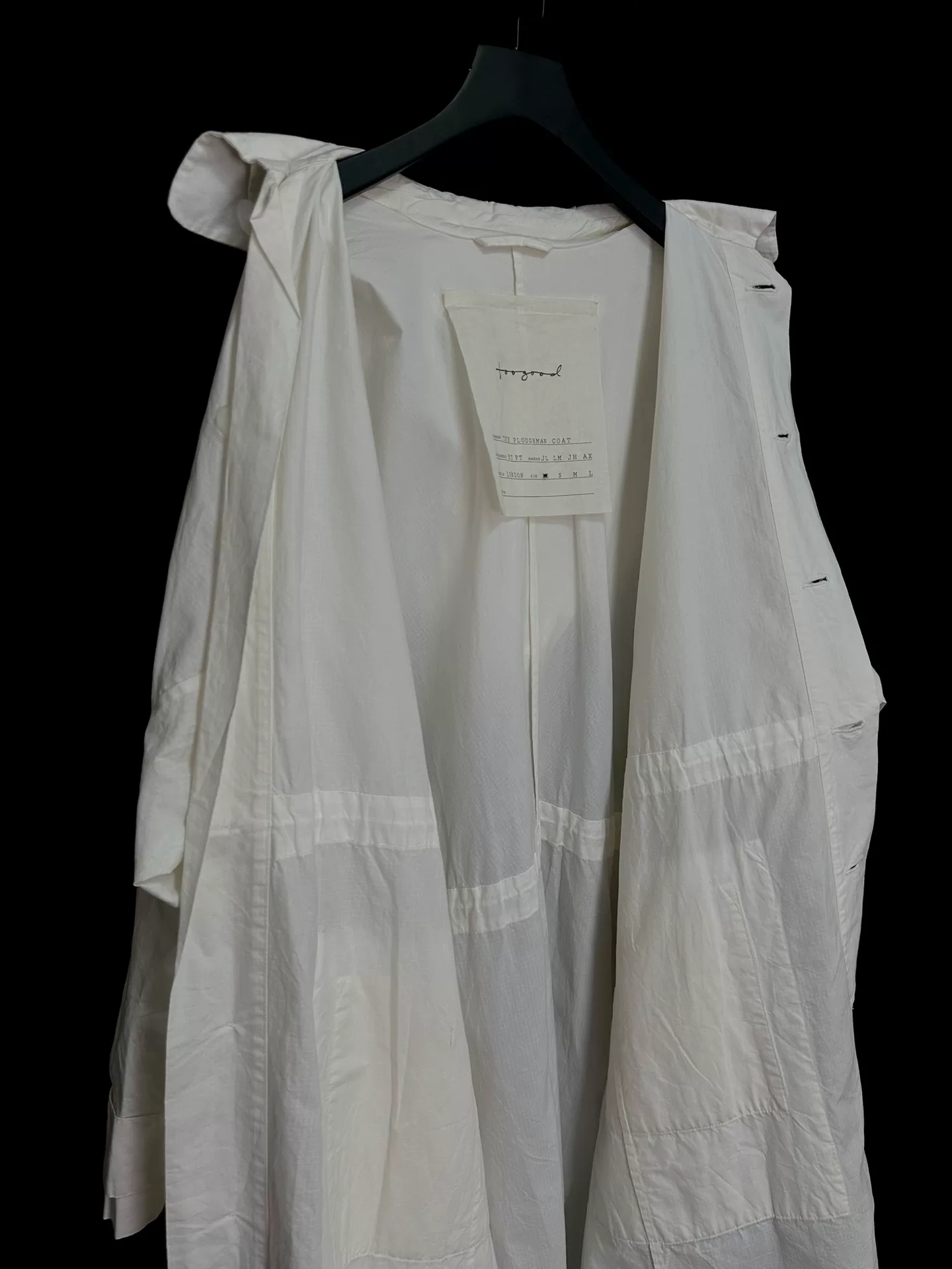 toogood The Ploughman Hooded Coat — back