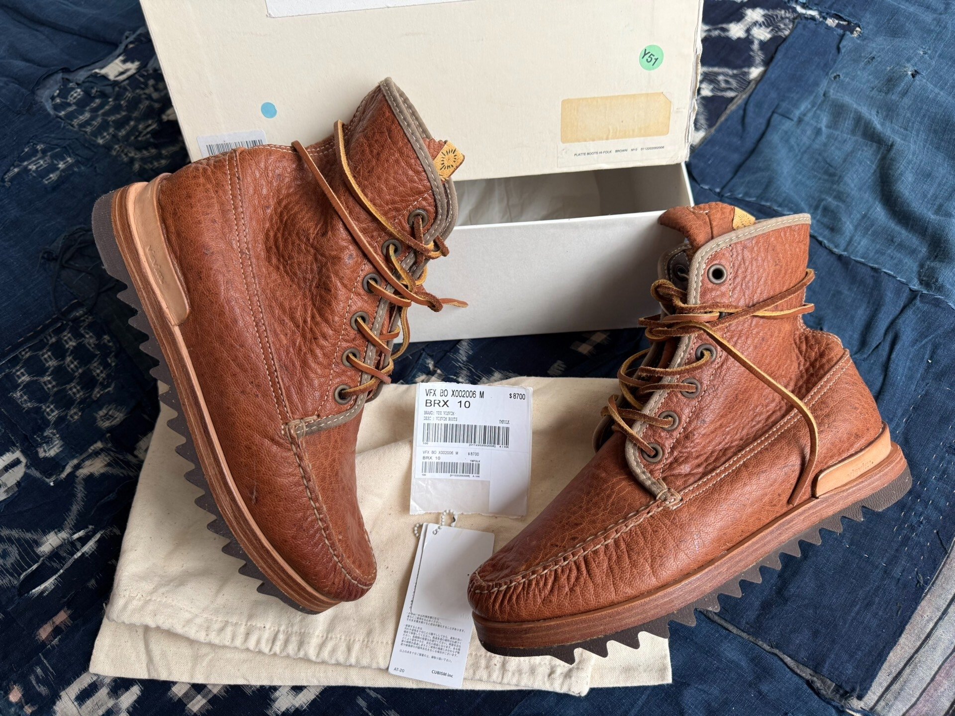 VISVIM 12AW PLATTE BOOTS HI FOLK