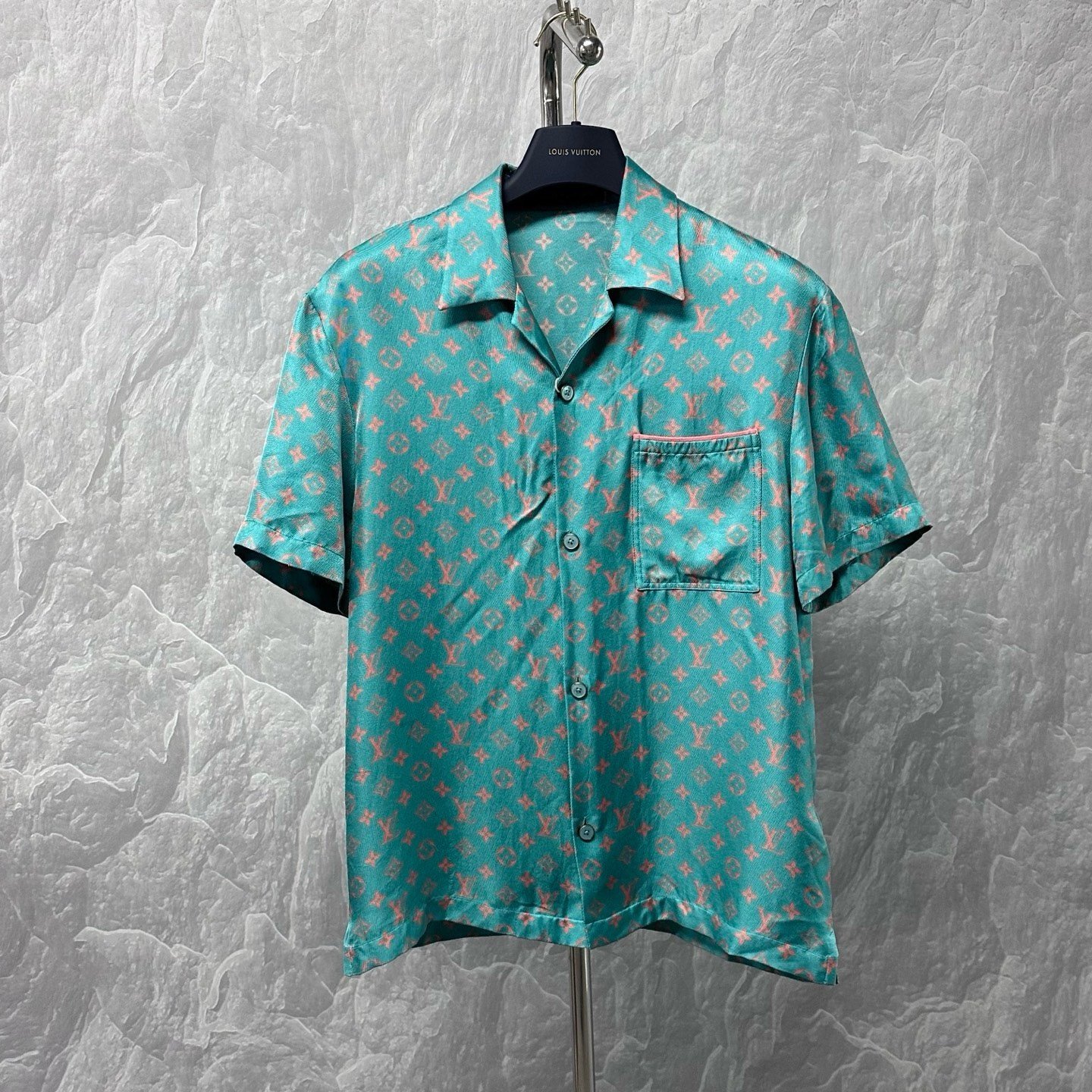 Louis Vuitton FW25 Monogram Silk Shirt — front