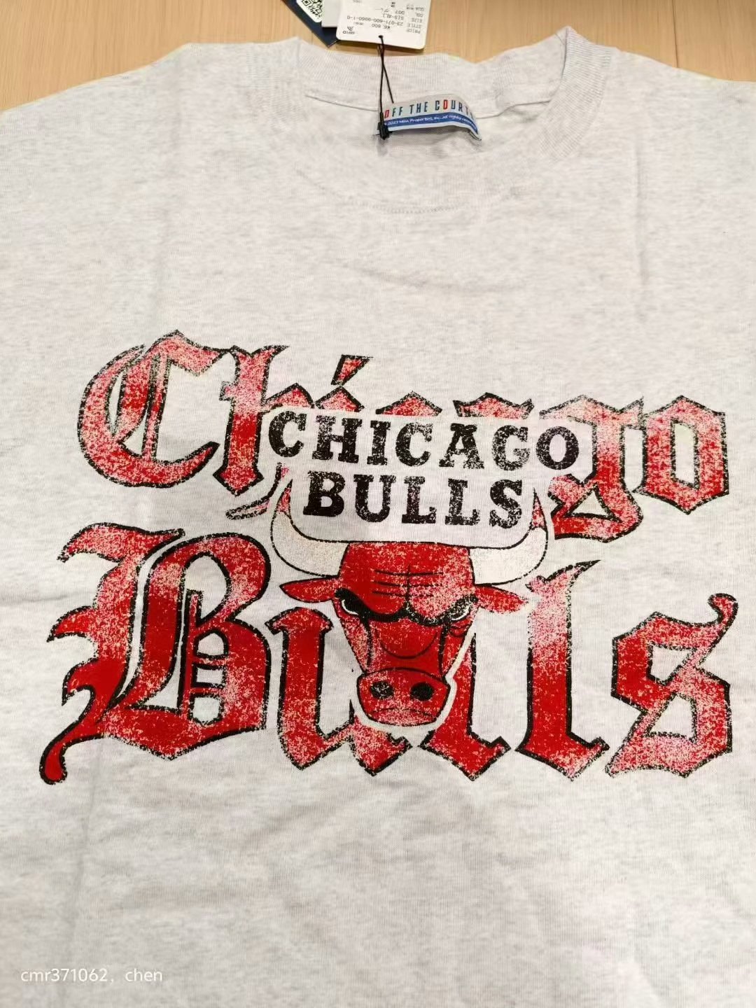 Js x NBA Vintage Washed Tee — label