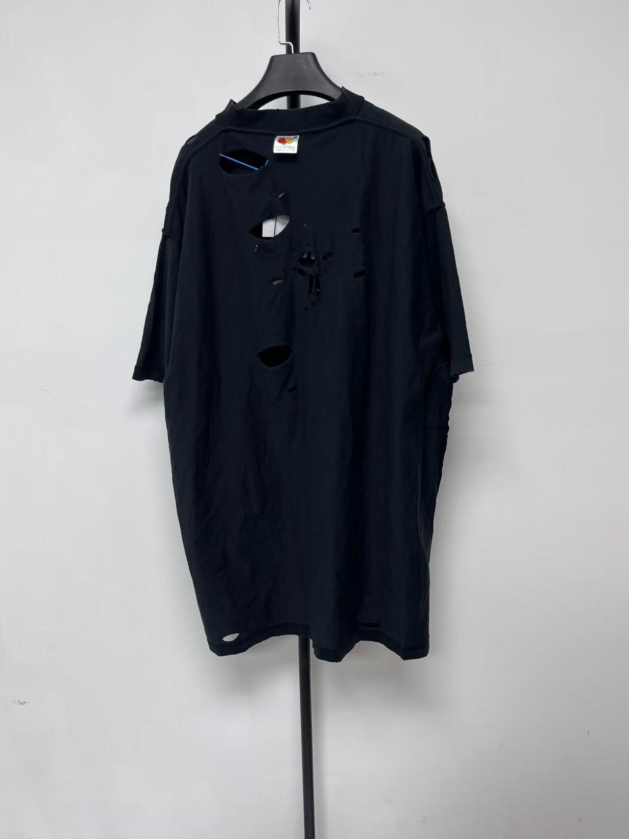 Balenciaga Upside Down Letter Print T-shirt — front