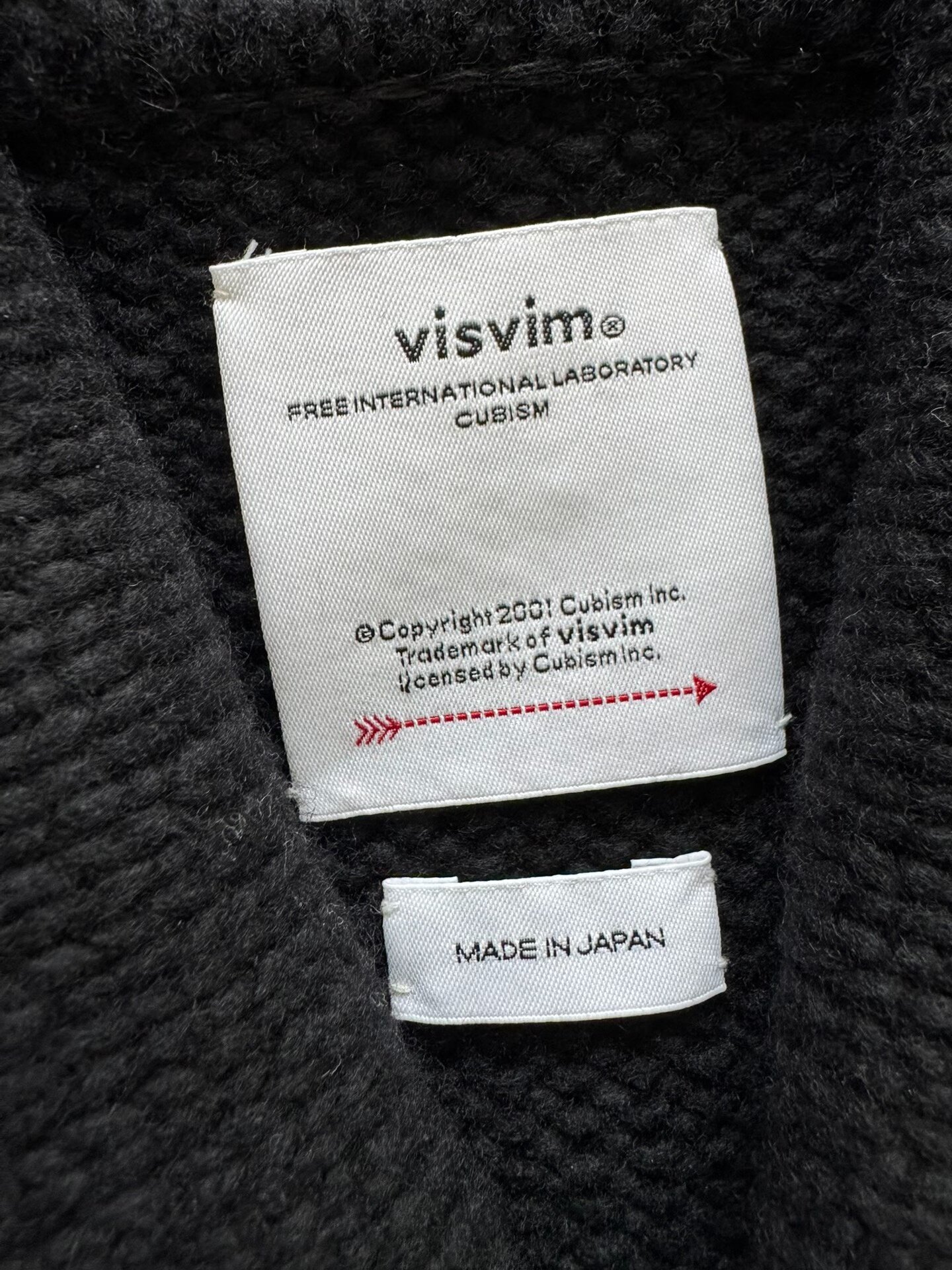 VISVIM 24AW Monte Shawl Collar Knit — front