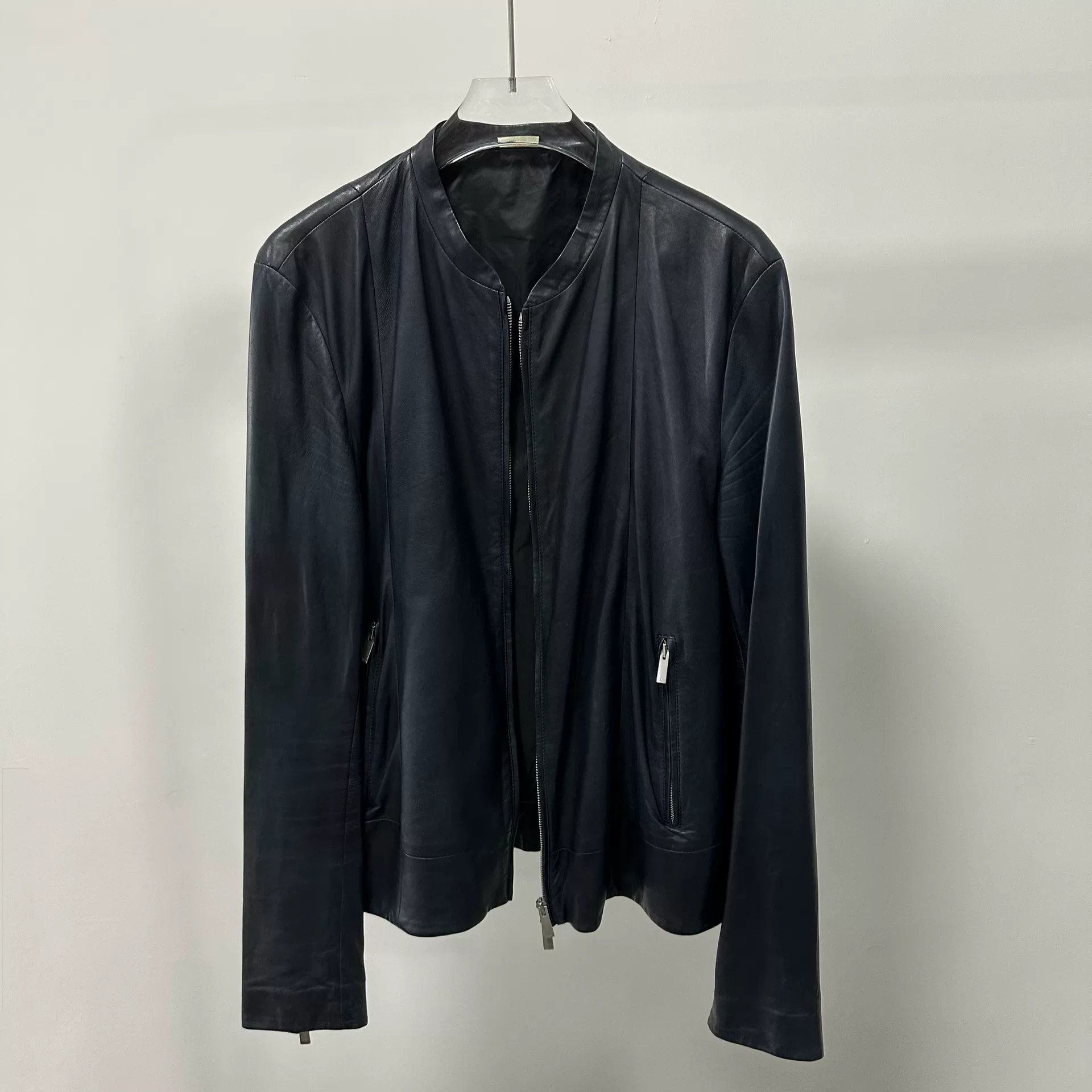 Fendi Zip-Front Leather Jacket