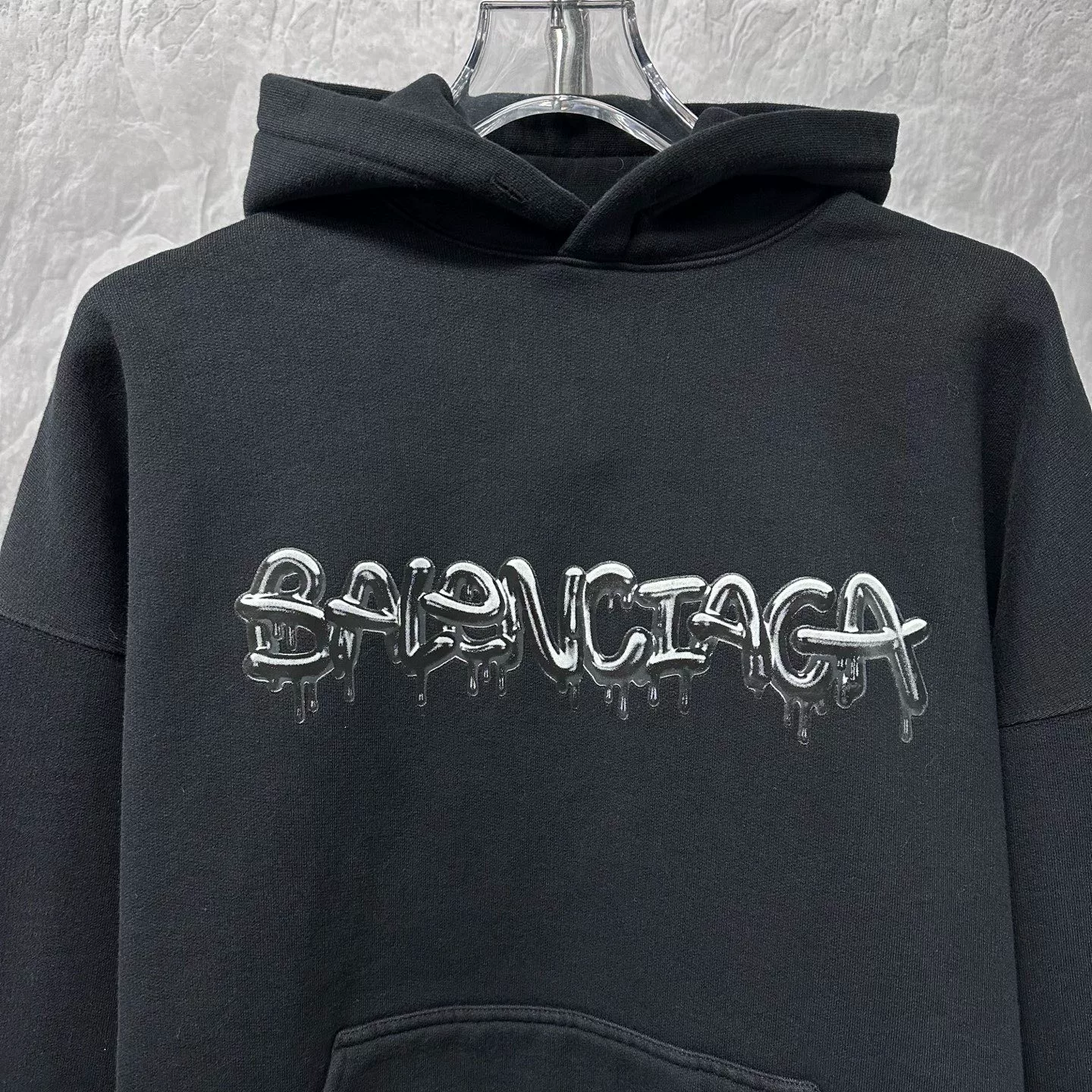 Balenciaga Jelly Letter Print Hoodie — front