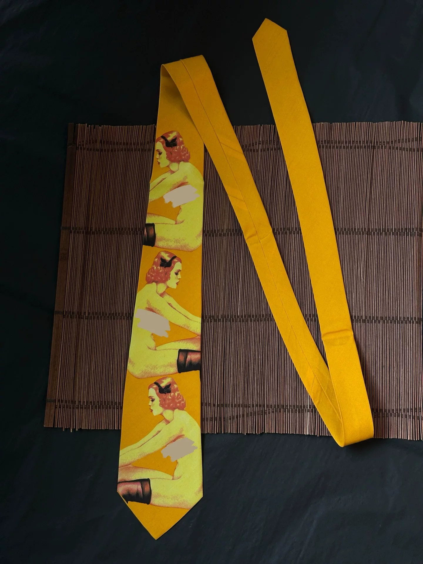 Yohji Yamamoto Archive Pin-Up Girl Tie