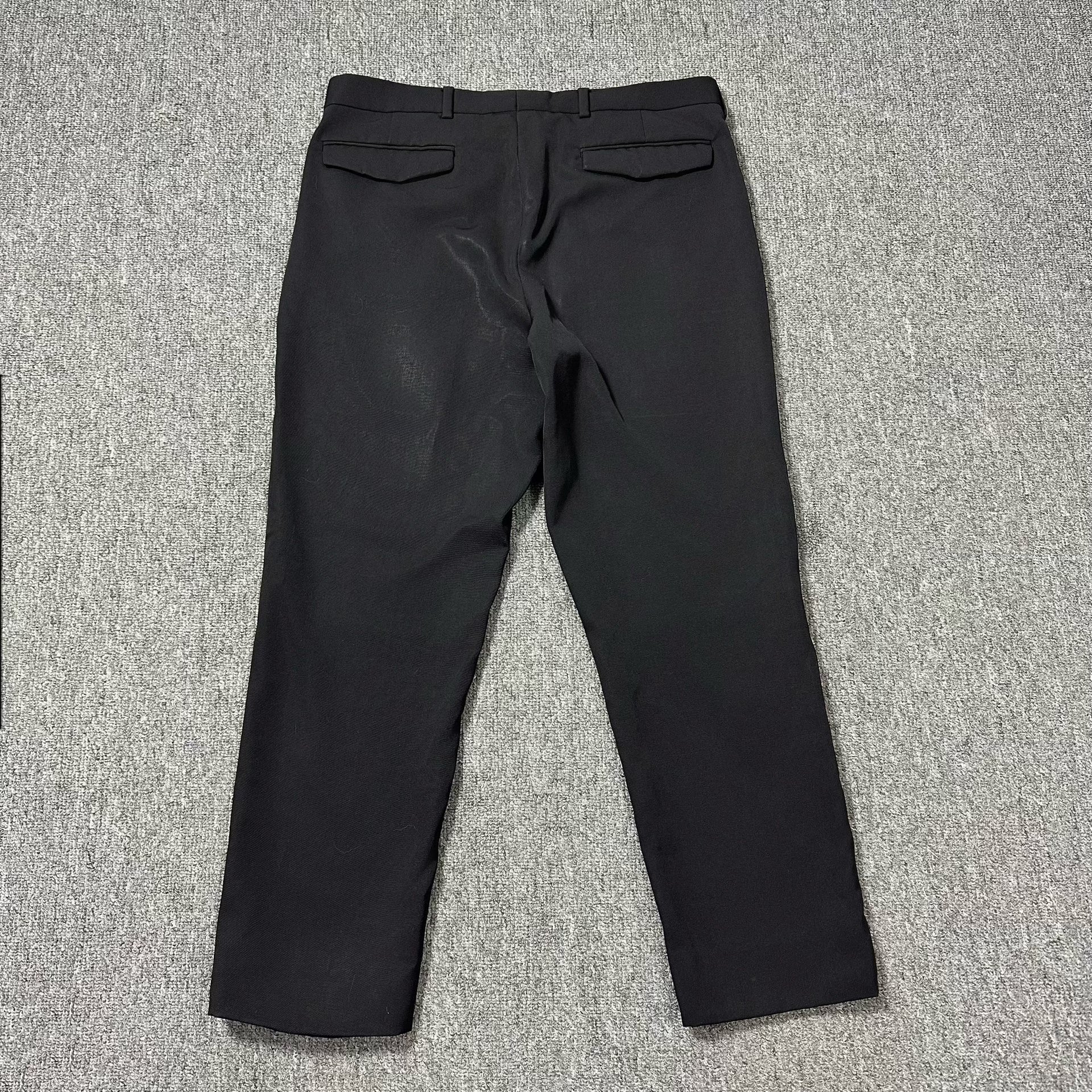 Dior Homme Rose Skull Print Wool Trousers — back