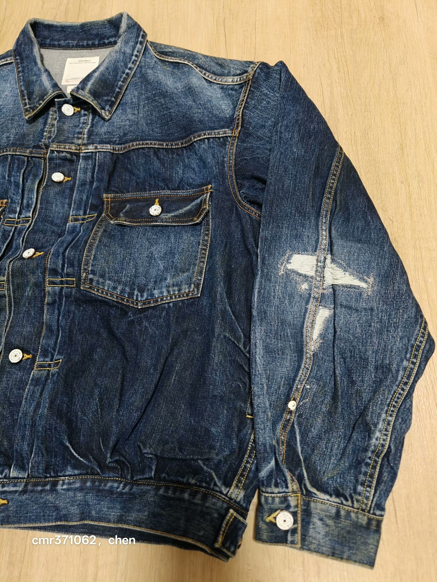 VISVIM 21SS 101XX Dry Denim Jacket — back