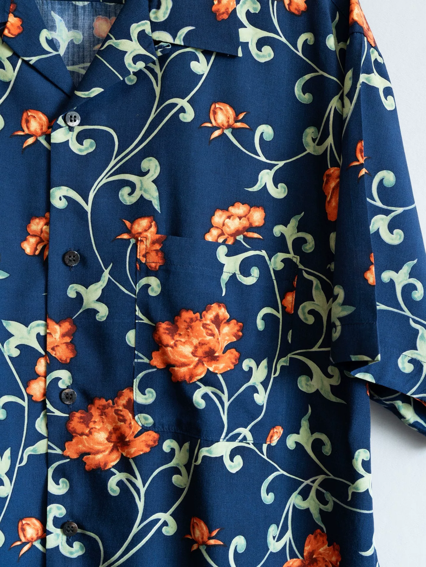 Yohji Yamamoto 01SS Peony Print Shirt — back
