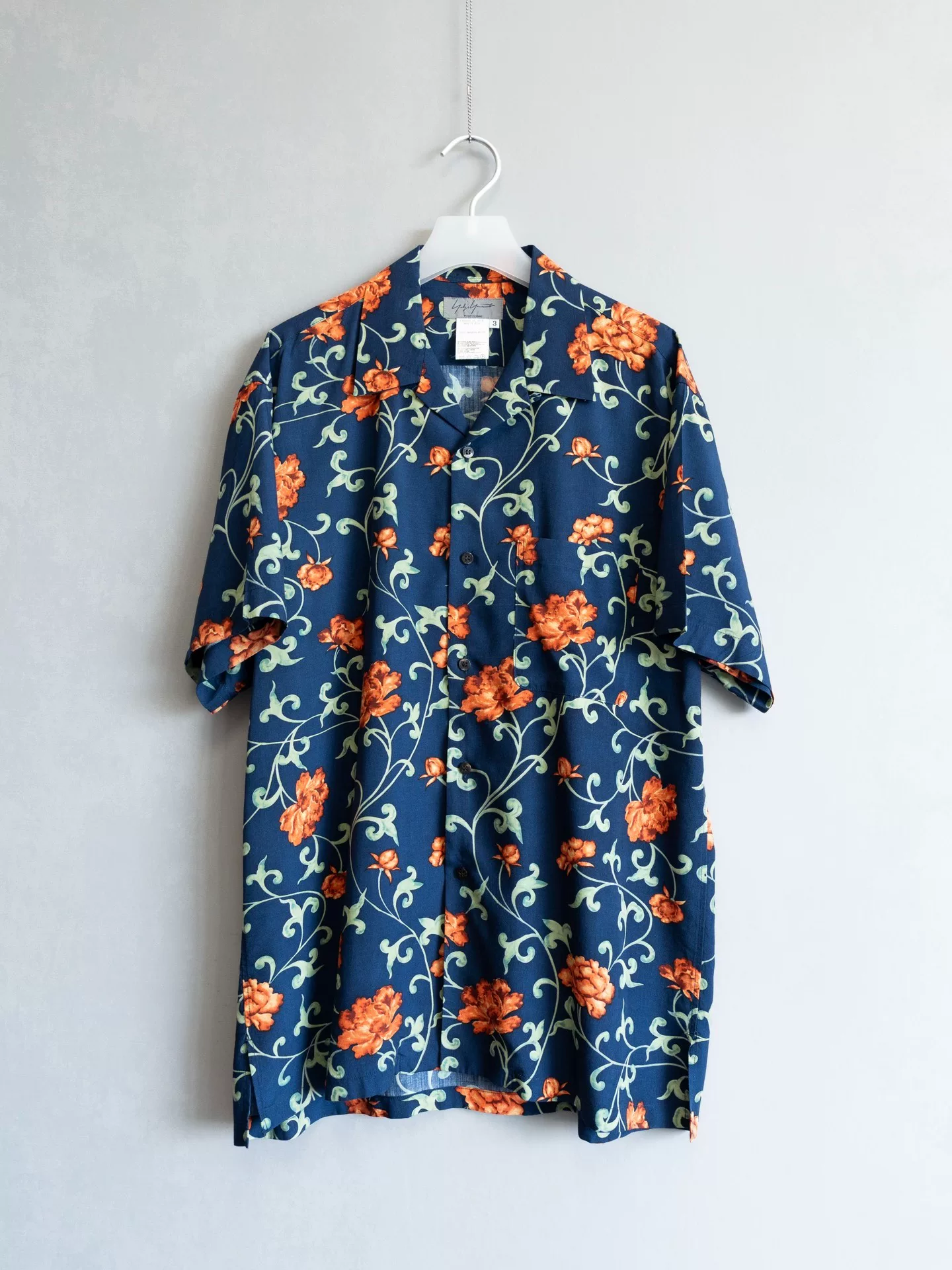 Yohji Yamamoto 01SS Peony Print Shirt