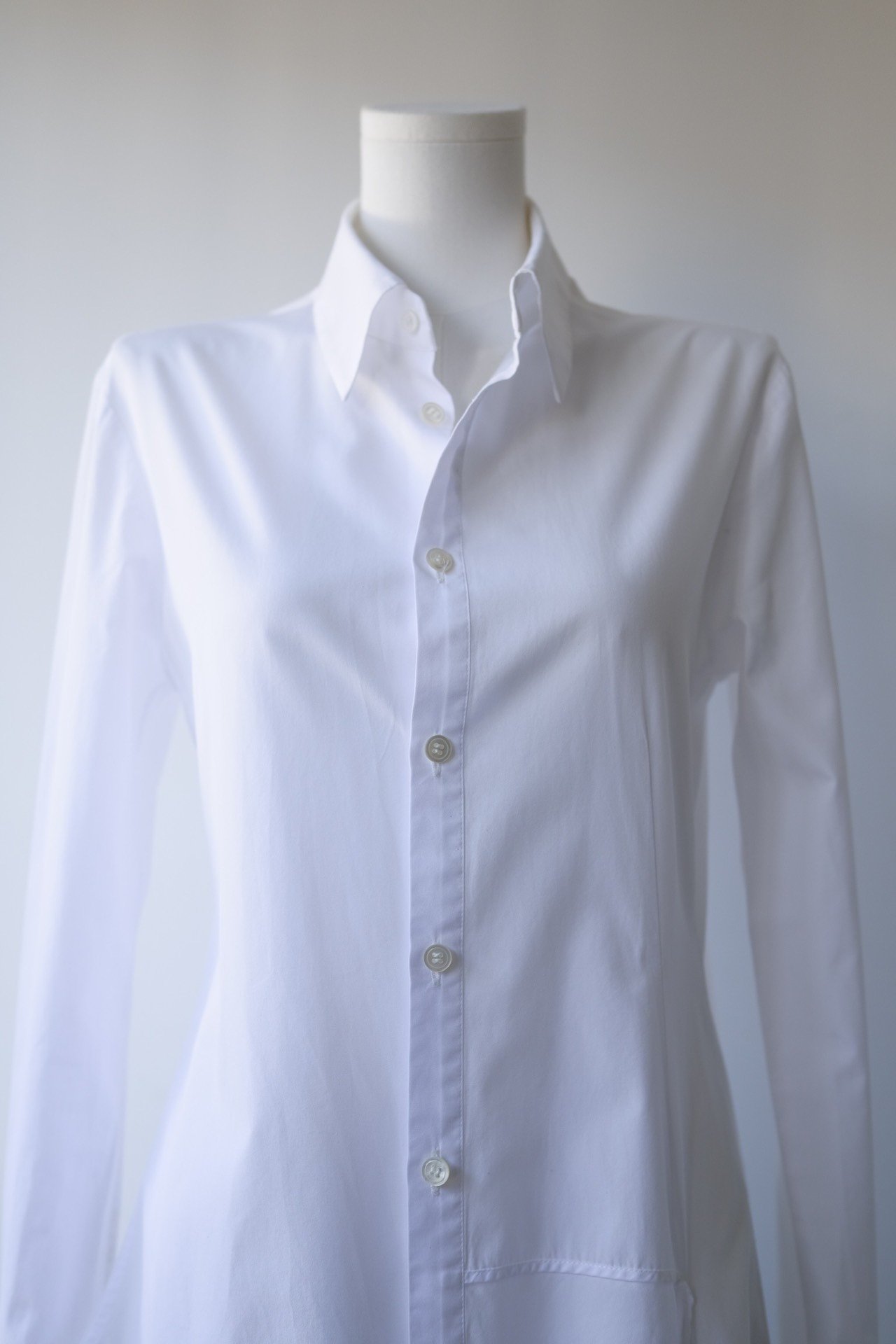 Yohji Yamamoto Noir Irregular Shirt — front
