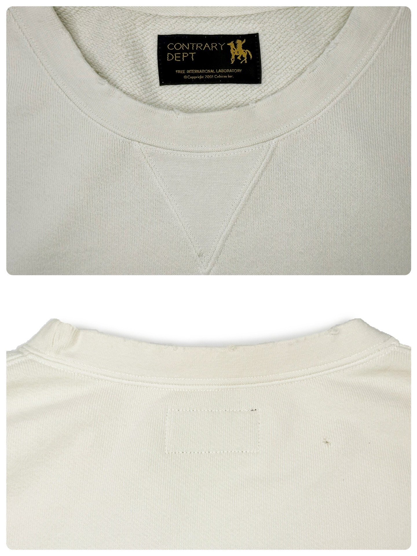 visvim JUMBO SB SWEAT 3/4 — detail