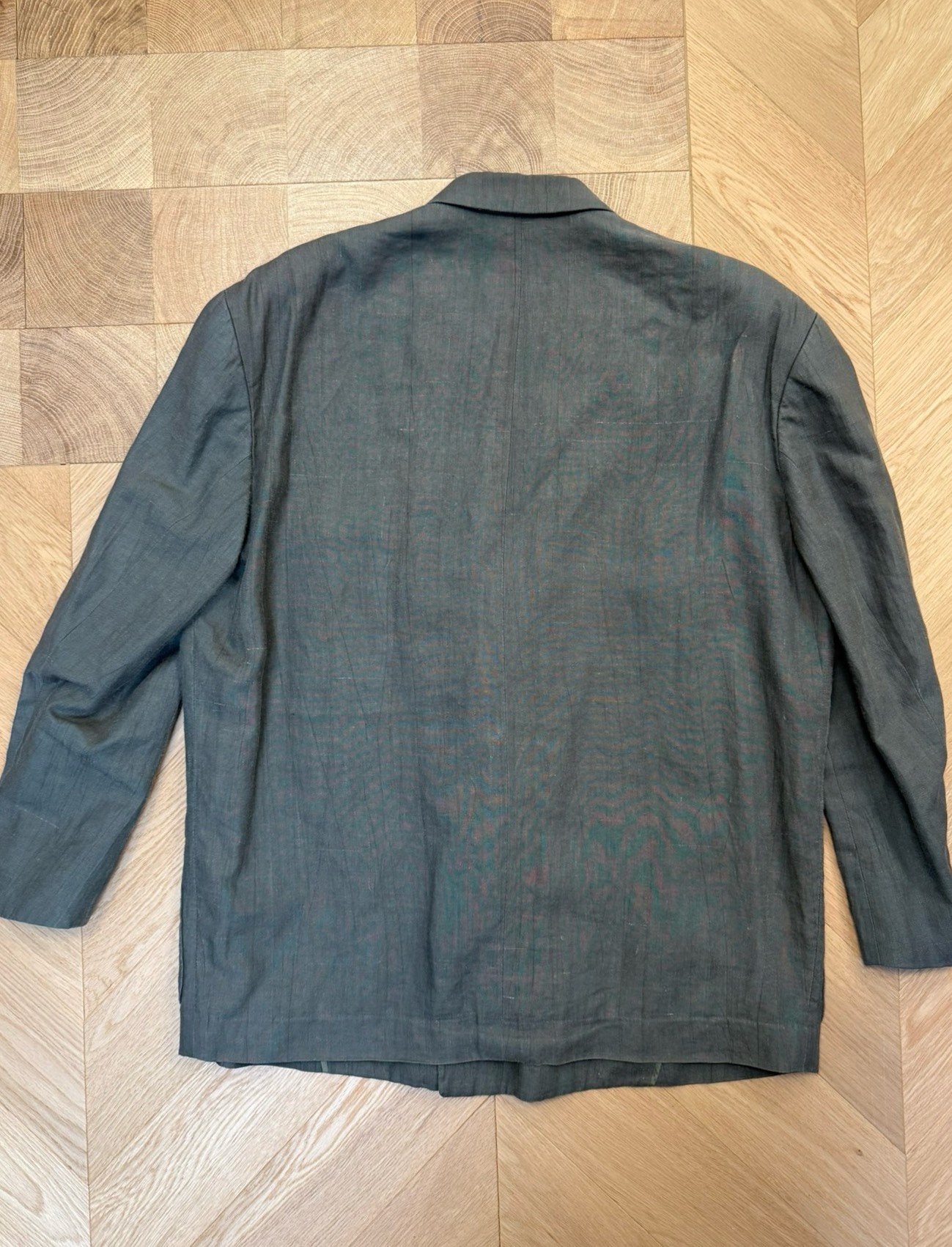 Comme des Garçons 1980s 3-Button Linen Coat — front
