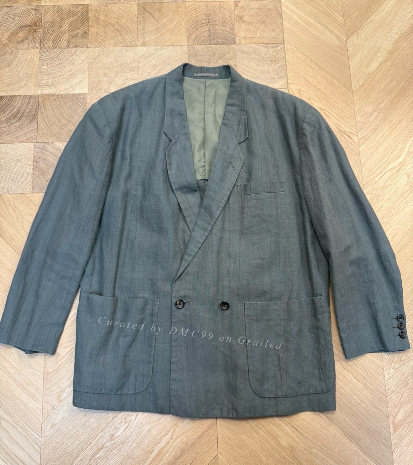 Comme des Garçons 1980s 3-Button Linen Coat
