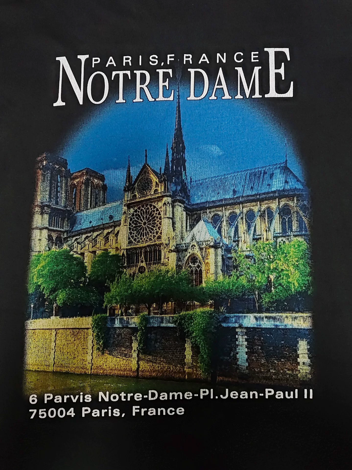 Balenciaga Sacre Coeur Paris Graphic T-Shirt — back