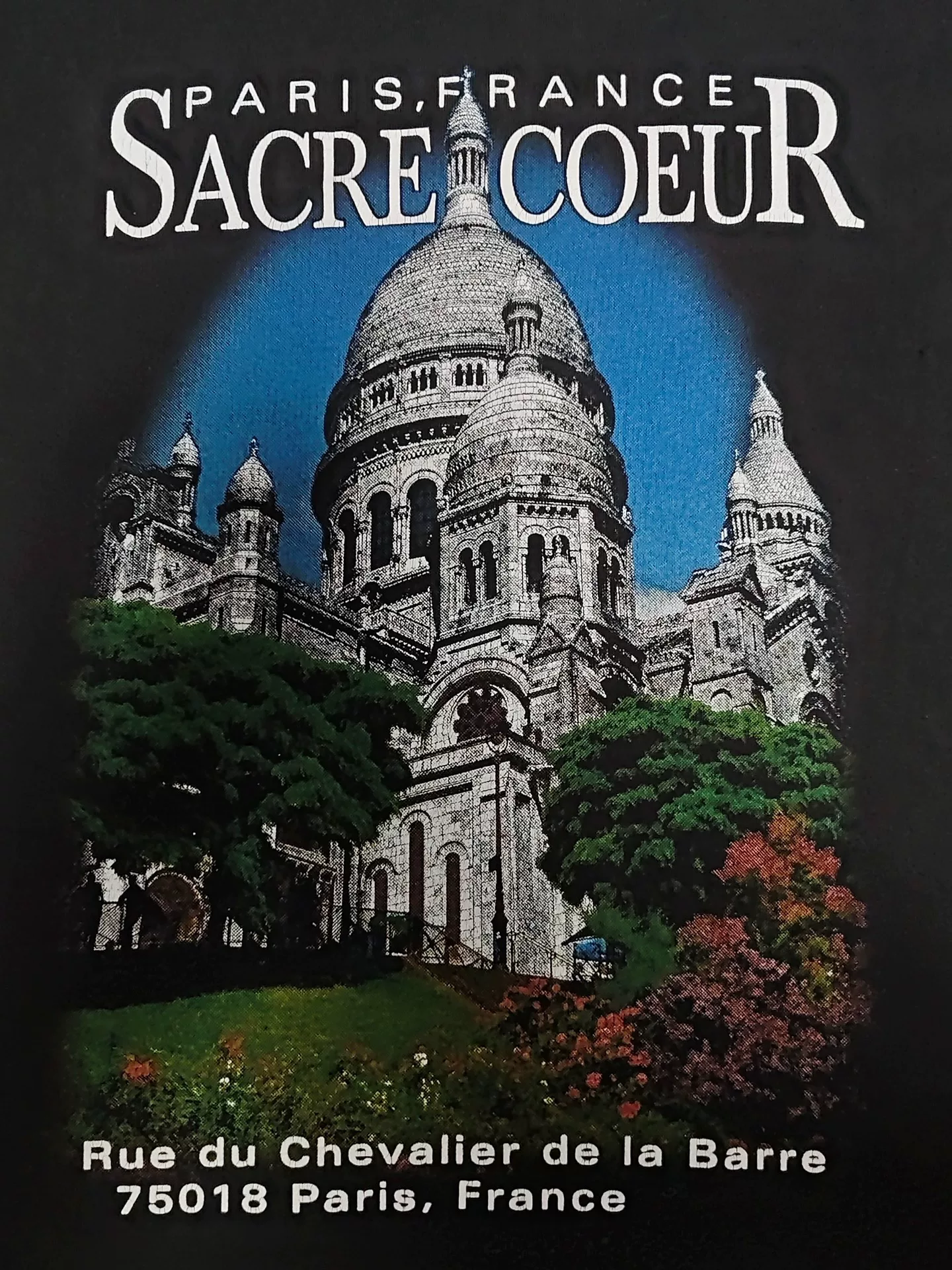 Balenciaga Sacre Coeur Paris Graphic T-Shirt — detail