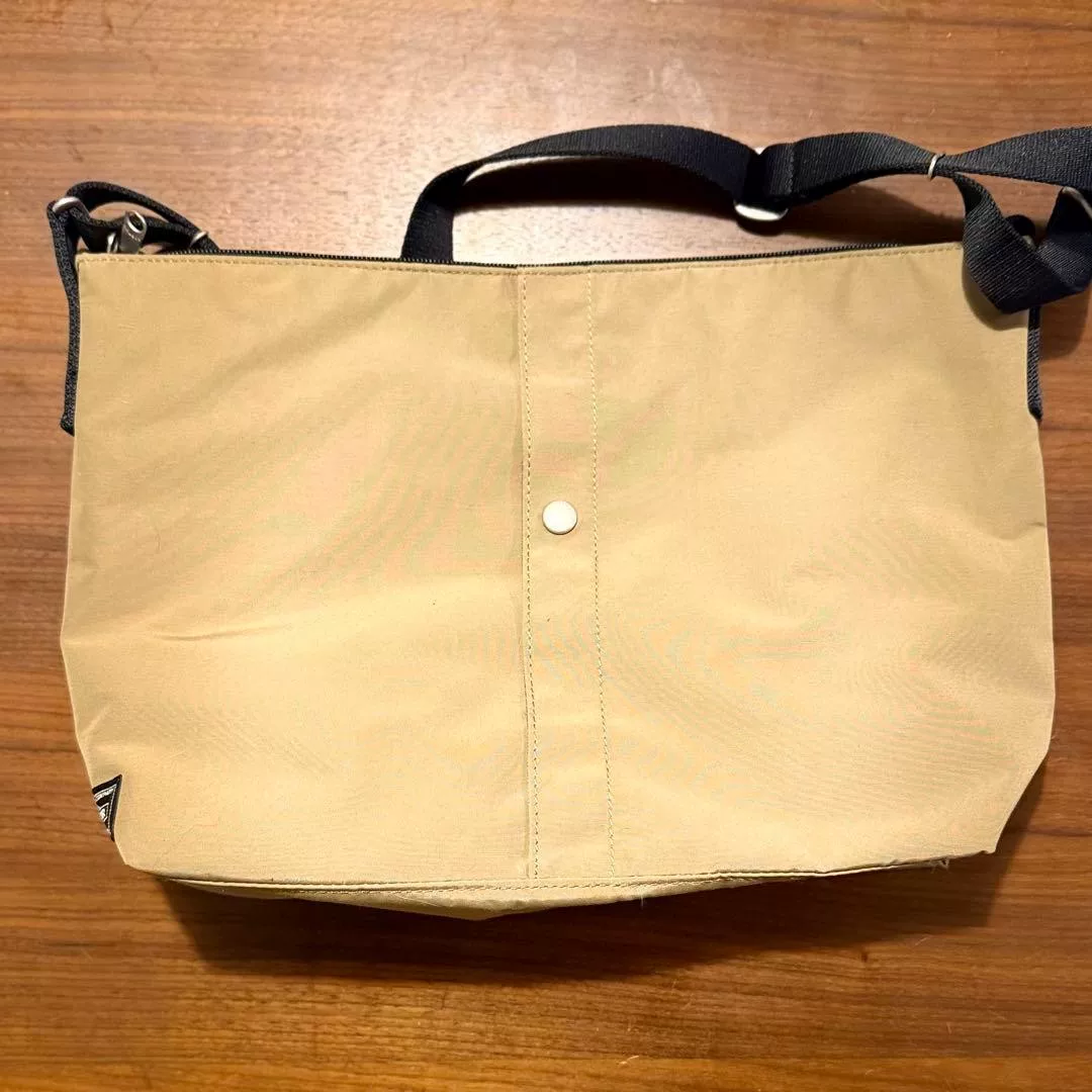 PORTER 2(2) Khaki Single-Shoulder Bag — front