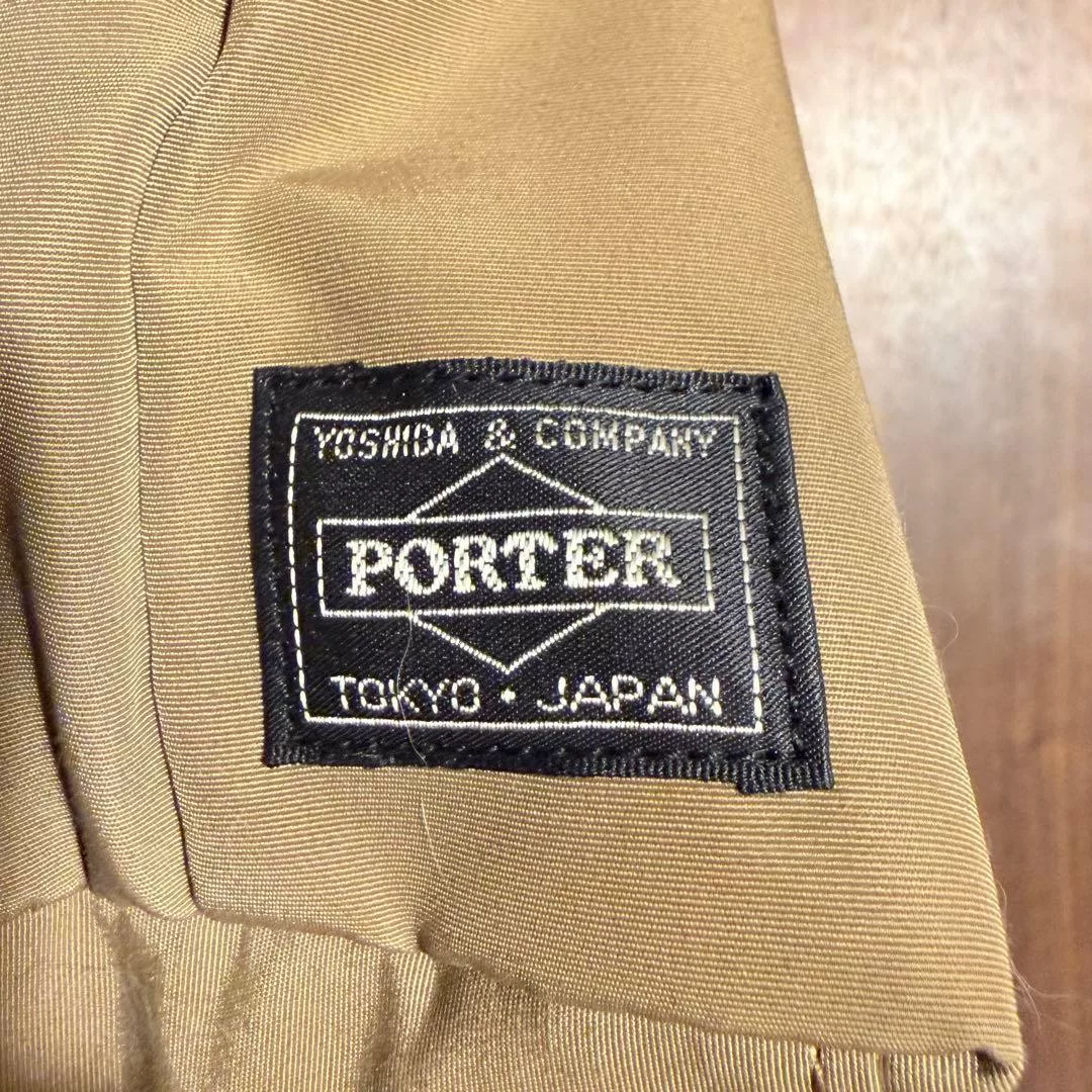 PORTER 2(2) Khaki Single-Shoulder Bag — back