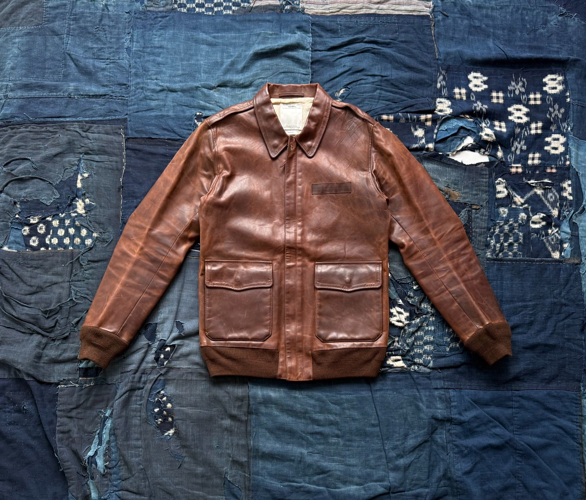 VISVIM 12AW ELMENDORF A2 Horse Leather Jacket