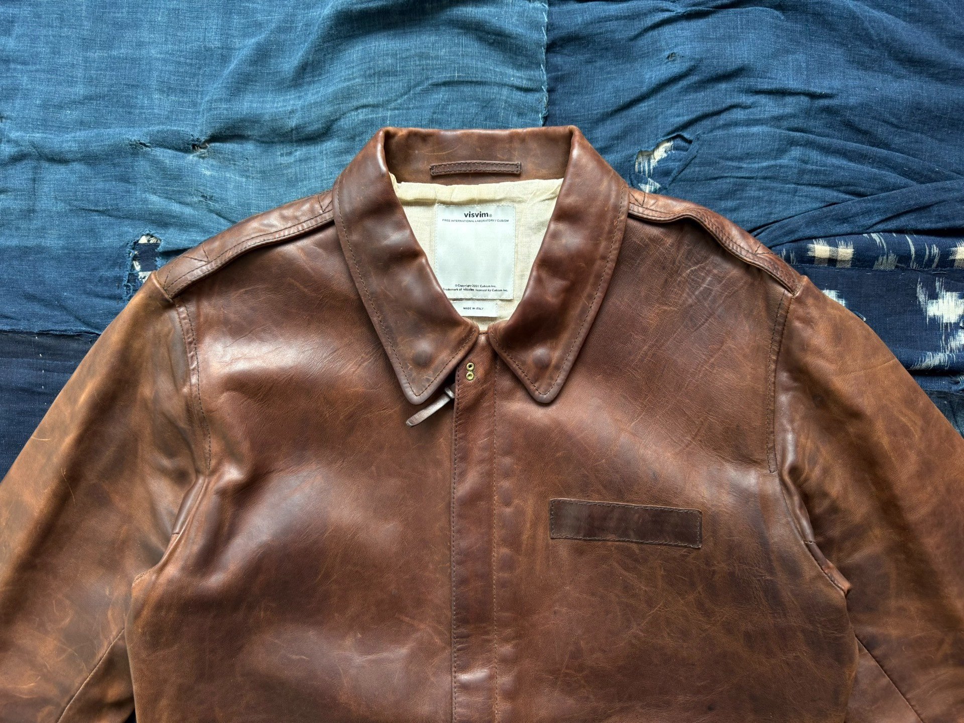 VISVIM 12AW ELMENDORF A2 Horse Leather Jacket — back