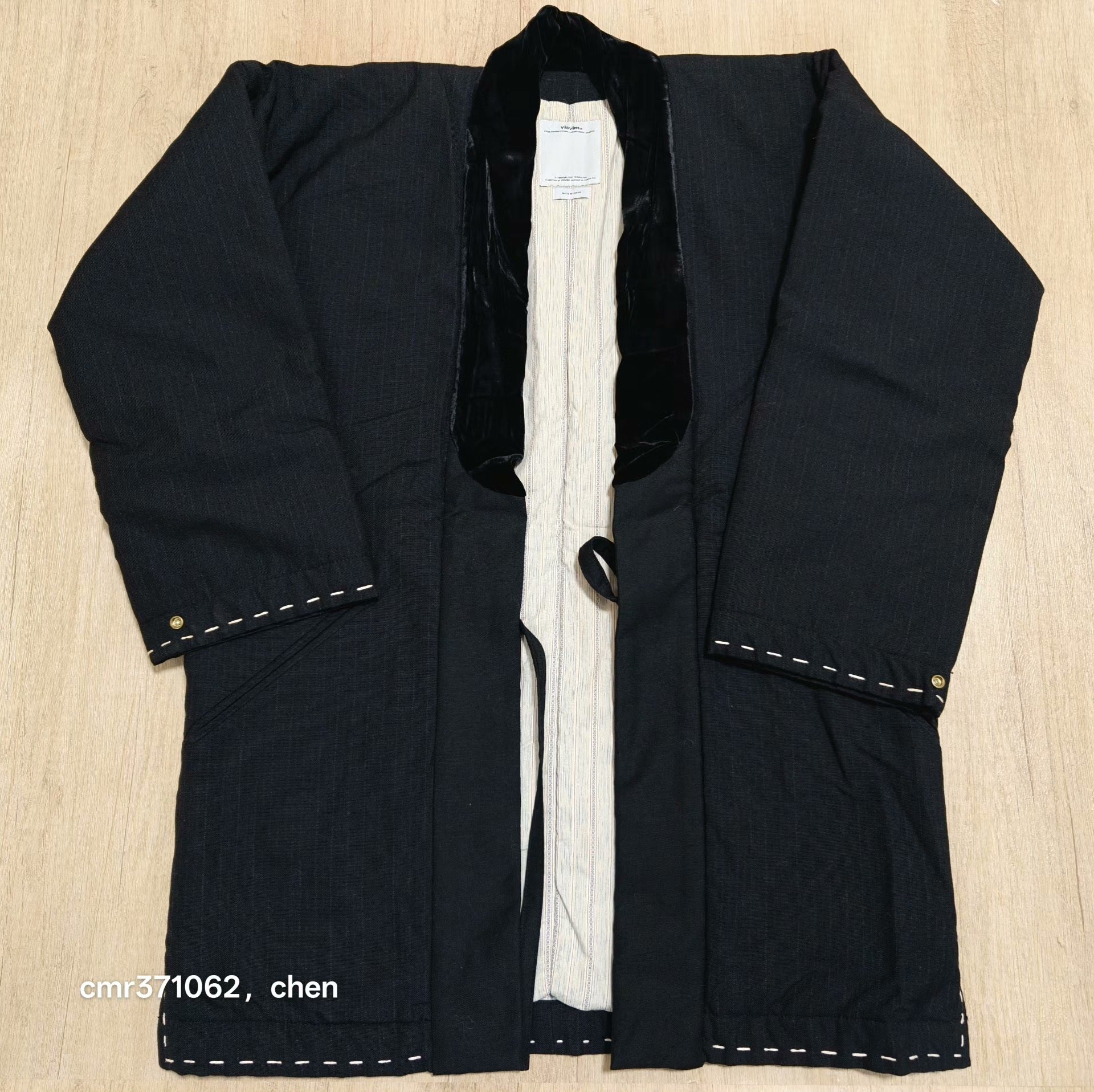 VISVIM 16AW DOTERA Wool Stripe Coat