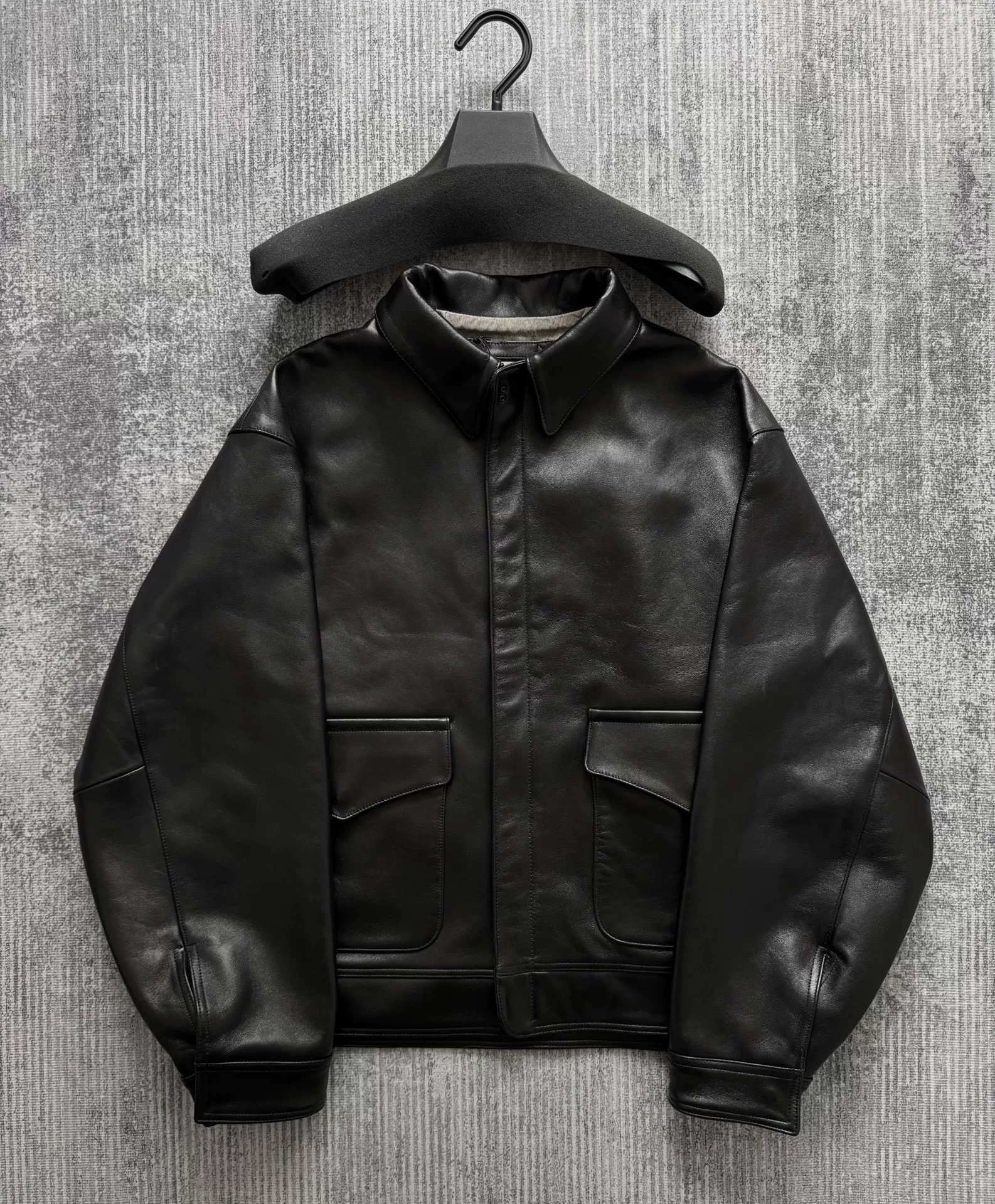 A.PRESSE A-2 Leather Jacket