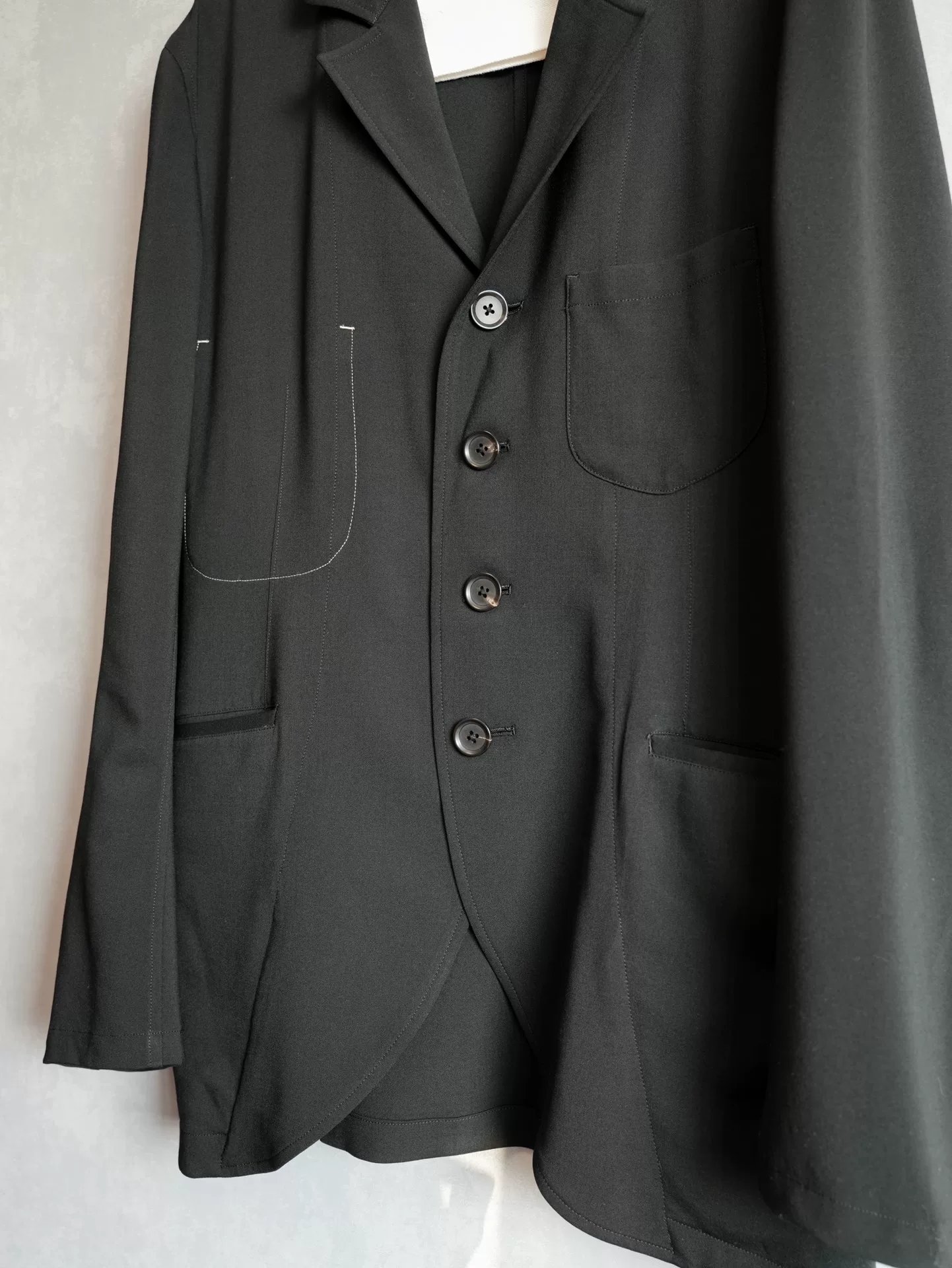 Yohji Yamamoto 13SS Stitch Wool Jacket — detail