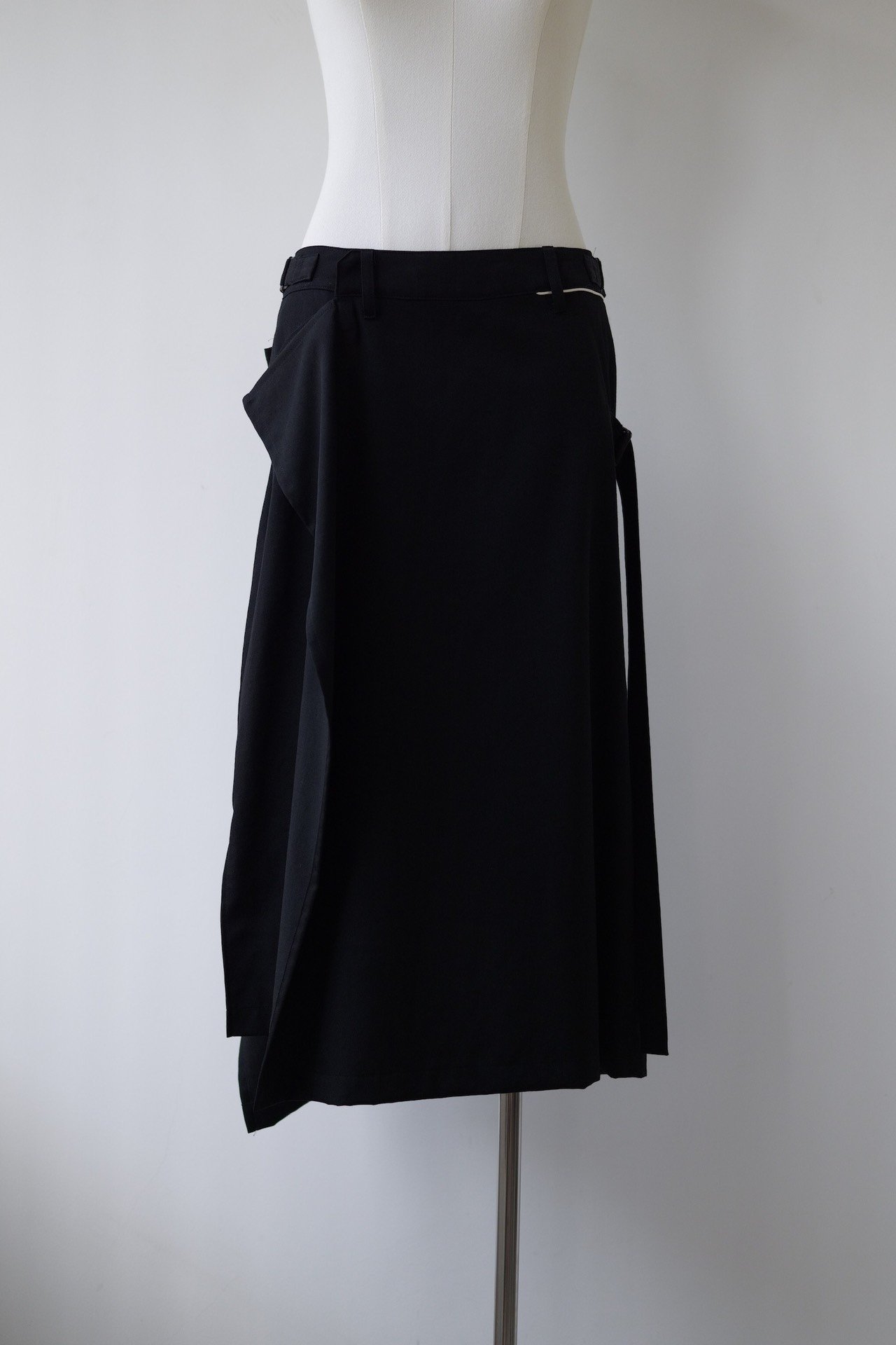 Yohji Yamamoto Asymmetric Wool Skirt