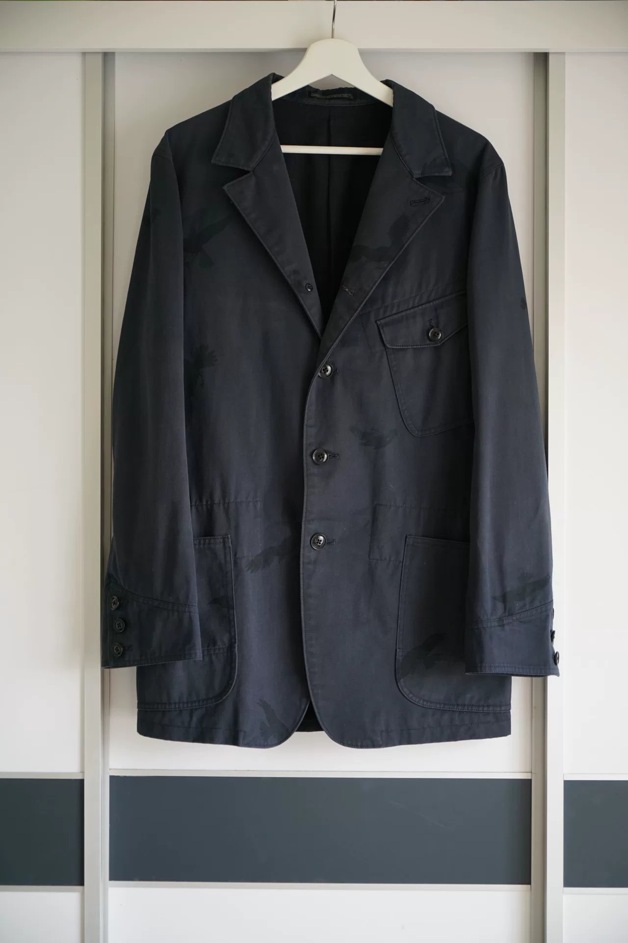 Yohji Yamamoto 11AW Crow Print Blazer